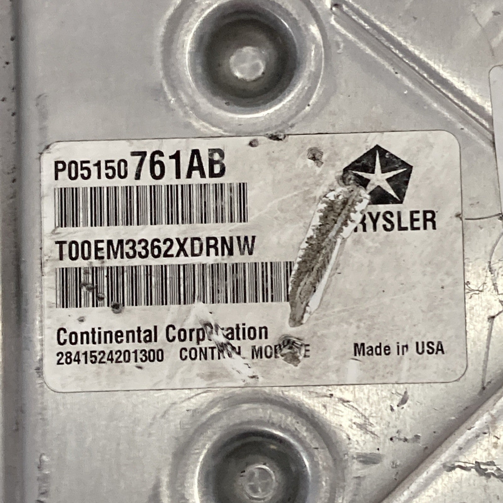 2013 Dodge Avenger 2.4L ECU/ECM P05150761AB *VIN PROGRAMMED*