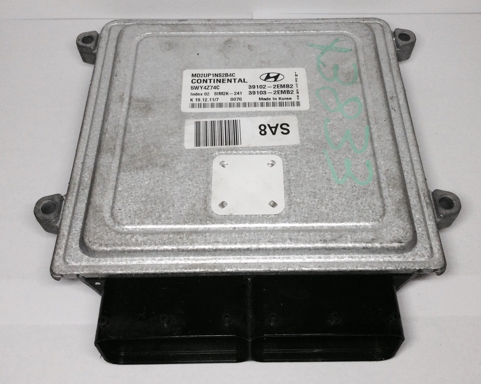 2011 2012 2013 Hyundai Elantra 1.8L ECU 39102-2EMB2 