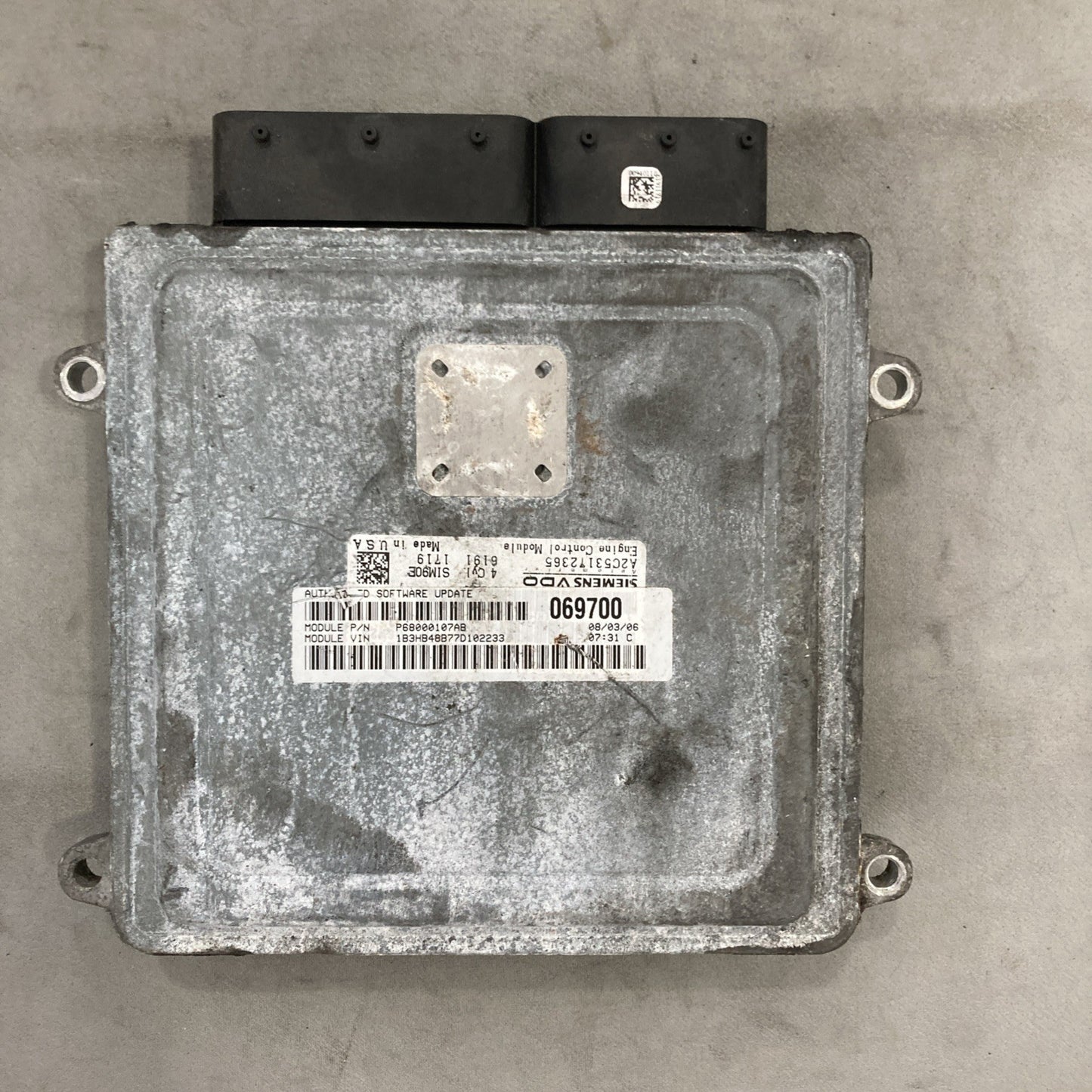 2007-2010 Dodge Caliber ECU/ECM P68000107AB