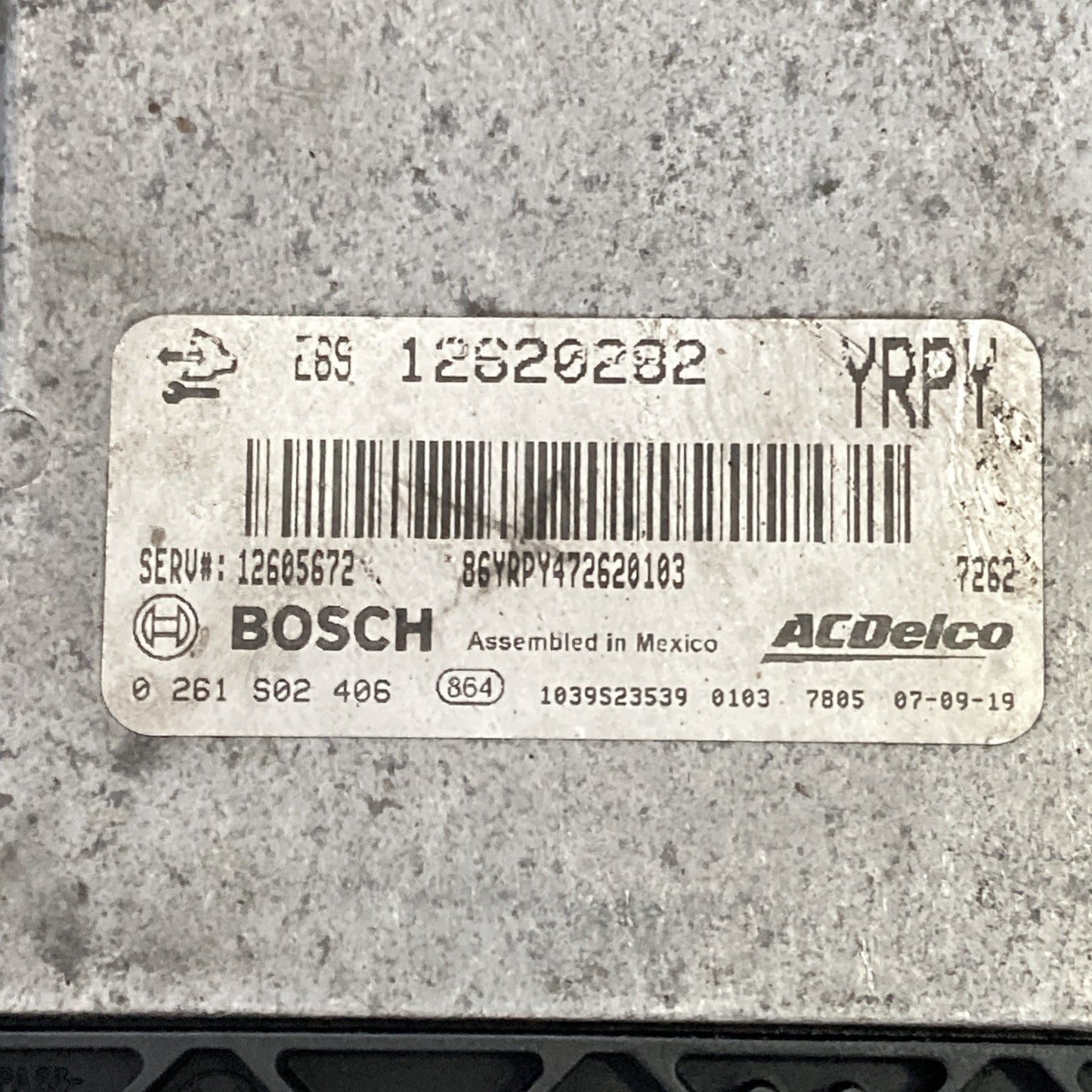 2008-2009 Cadillac STS ECU/ECM 12620282