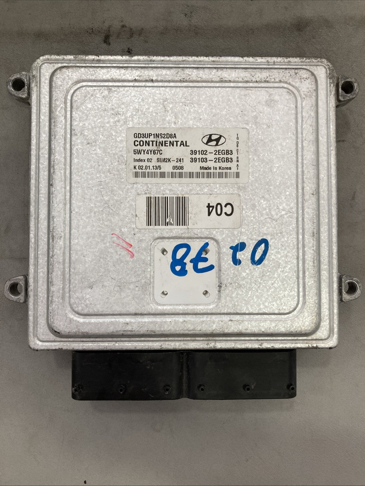 2013 Hyundai Elantra ECU/ECM 39102-2EGB3