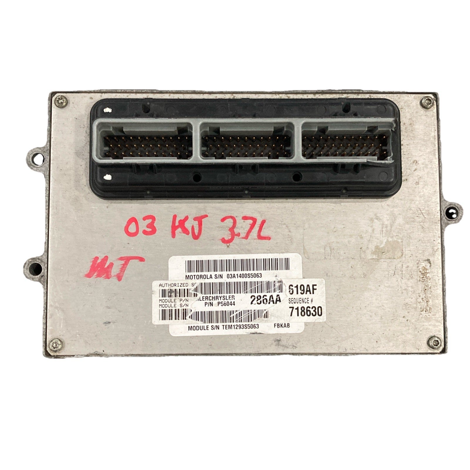 2003 Jeep Liberty 3.7L ECU/ECM P56044286AA *VIN PROGRAMMED* (B)