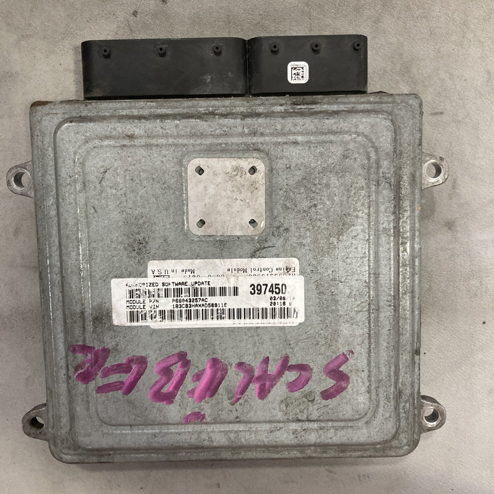 2012 Dodge Caliber ECU/ECM P68043257AC