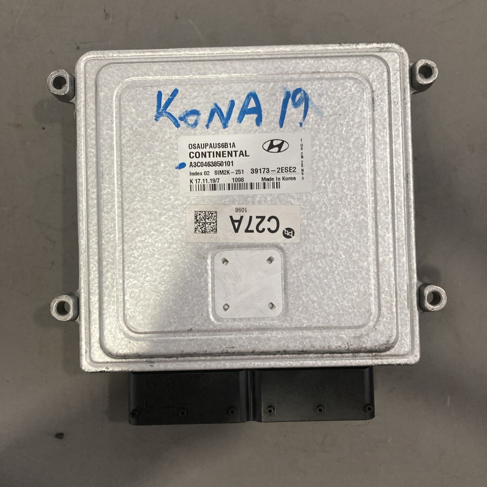 2018 - 2020 Hyundai Kona 2.0L ECU/ECM 39173-2ESE2