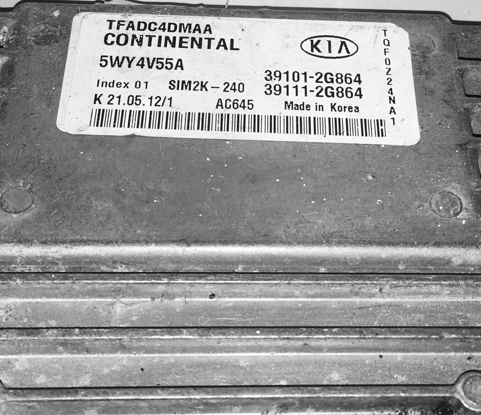 2011-2013 Kia Optima ECU 39101-2G864