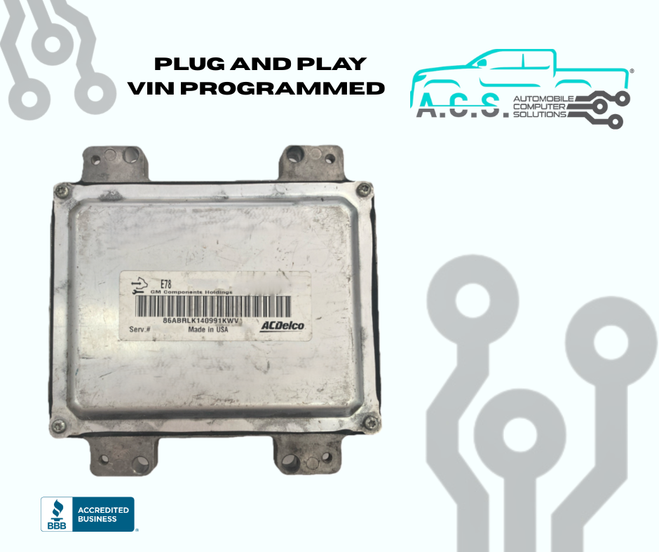 2012-2016 Chevy Cruze ECU/ECM 12670335 *VIN PROGRAMMED*