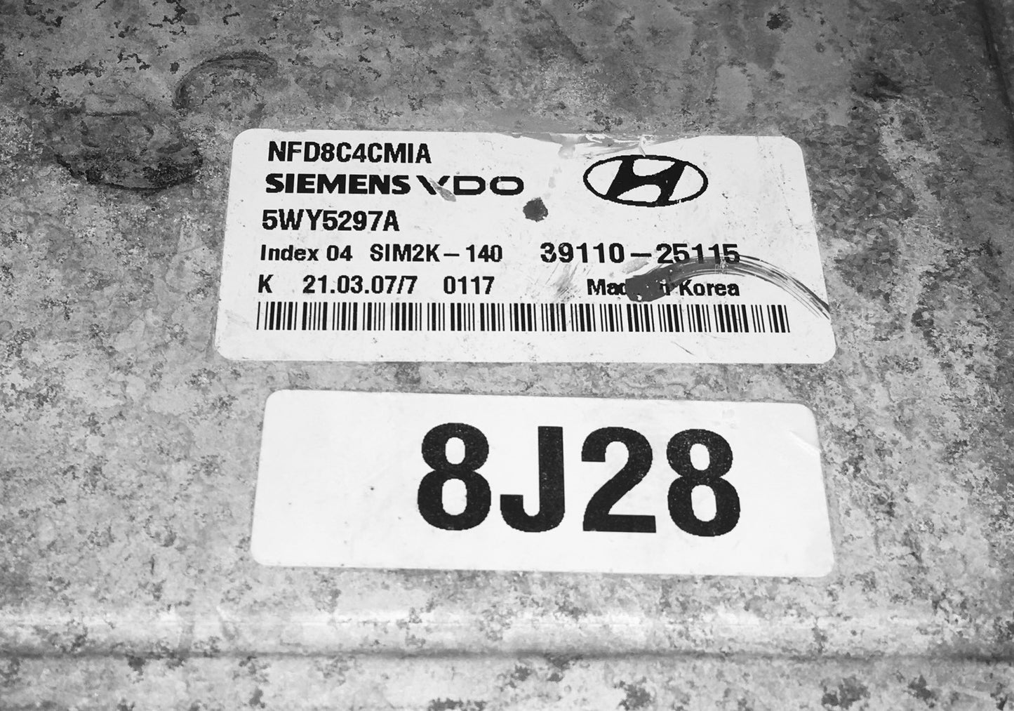 2006-2007 Hyundai Sonata 2.4 ECU 39110-25115