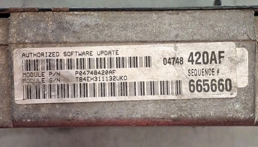 2002 DODGE CARAVAN ECU/ECM P04748420AF