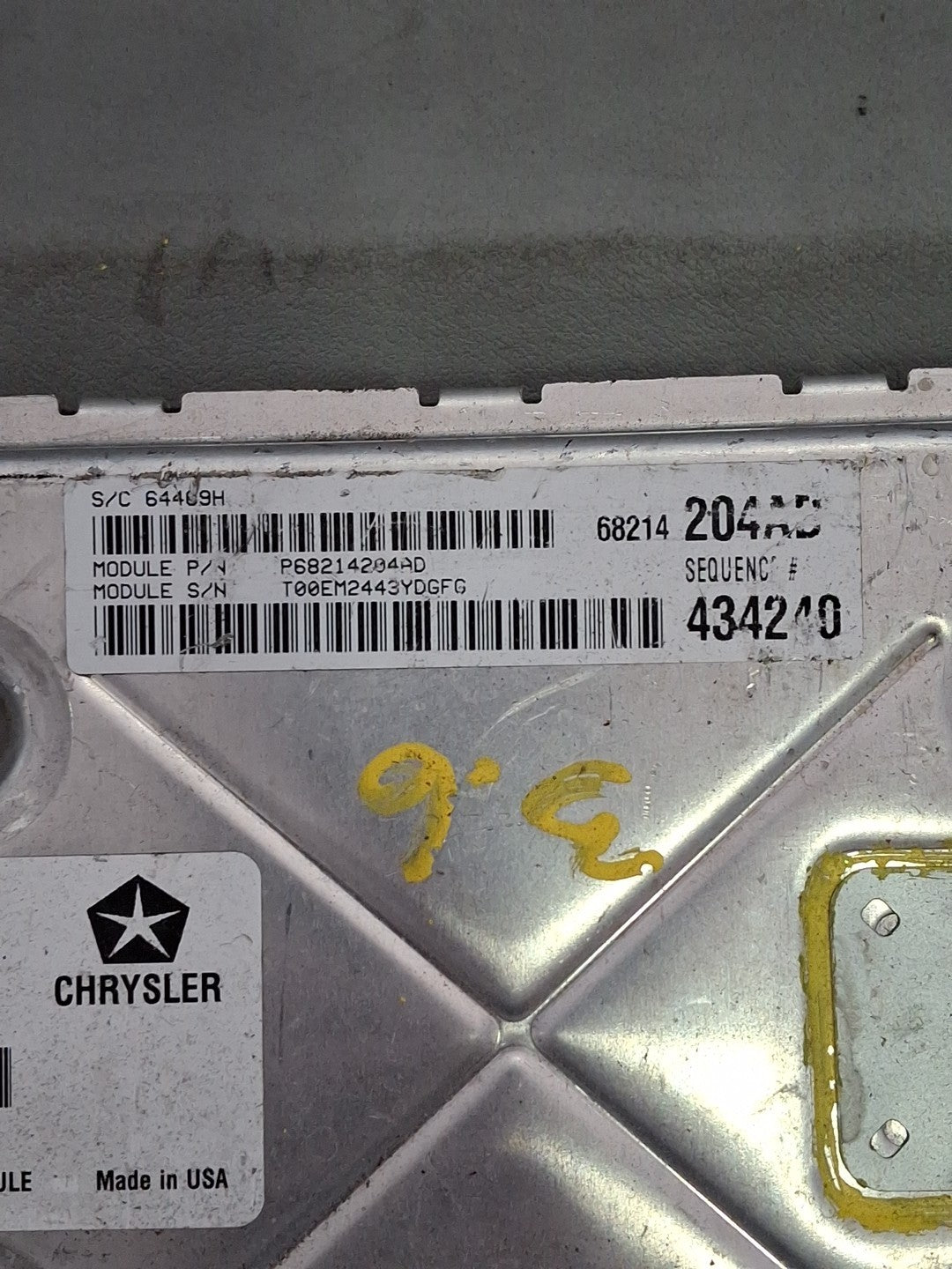 2014 Dodge Charger 3.6L ECU/ECM P68214204AD