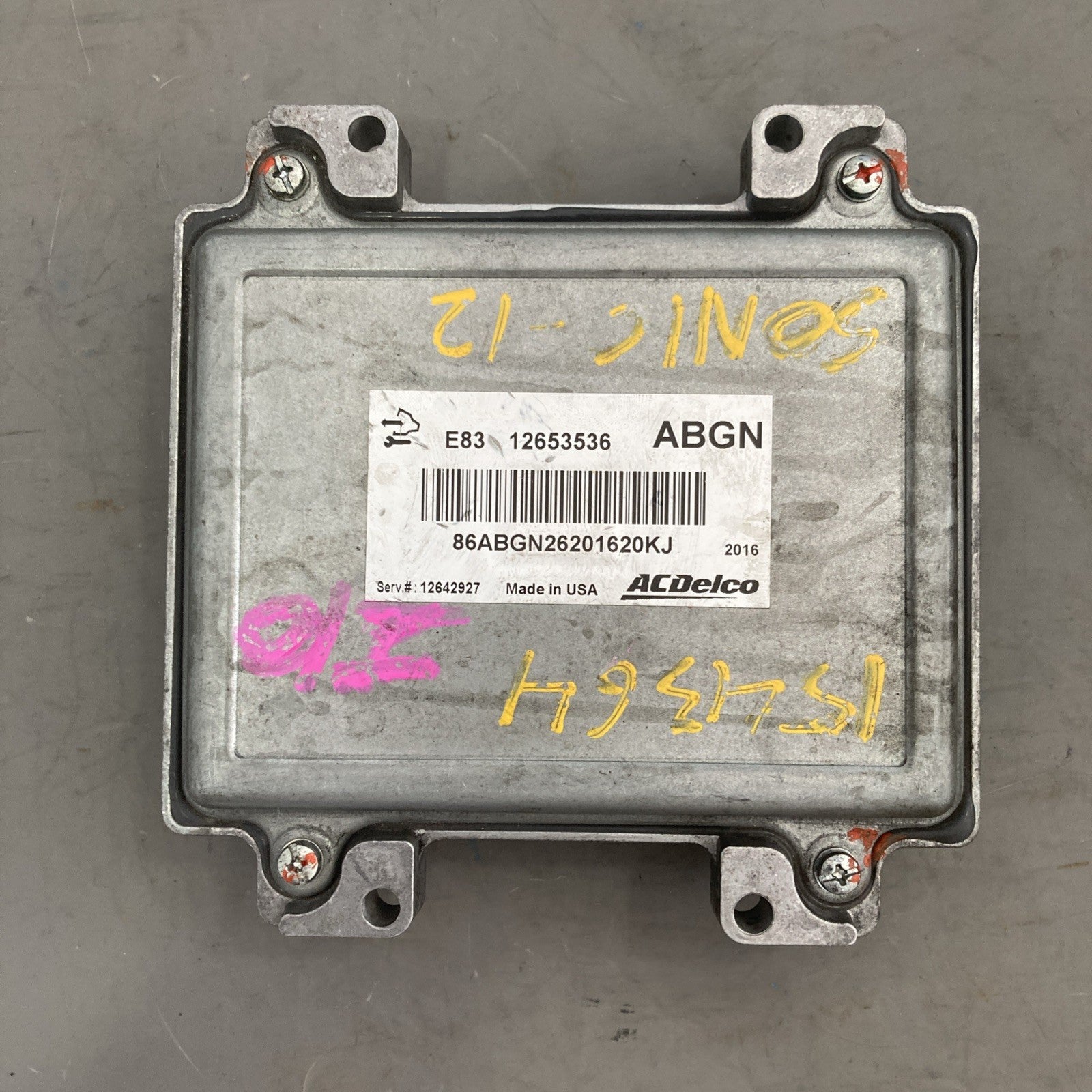 2011-2012 Chevrolet Cruze ECU/ECM 12653536