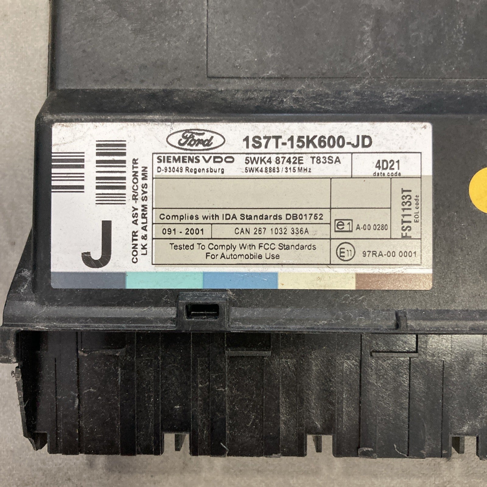 2005 Ford Focus Body Control Module 1S7T-15K600-JD