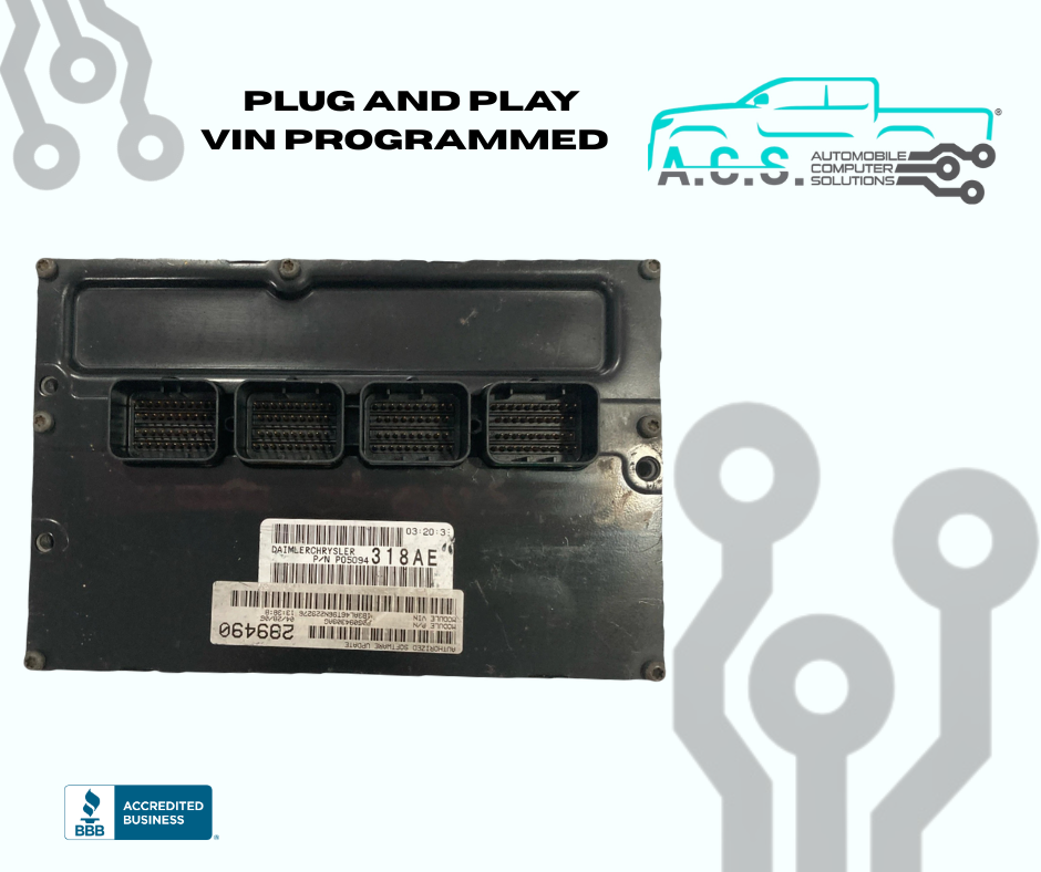 2006 Dodge Charger 2.7L ECU/ECM P05094318 *VIN PROGRAMMED*