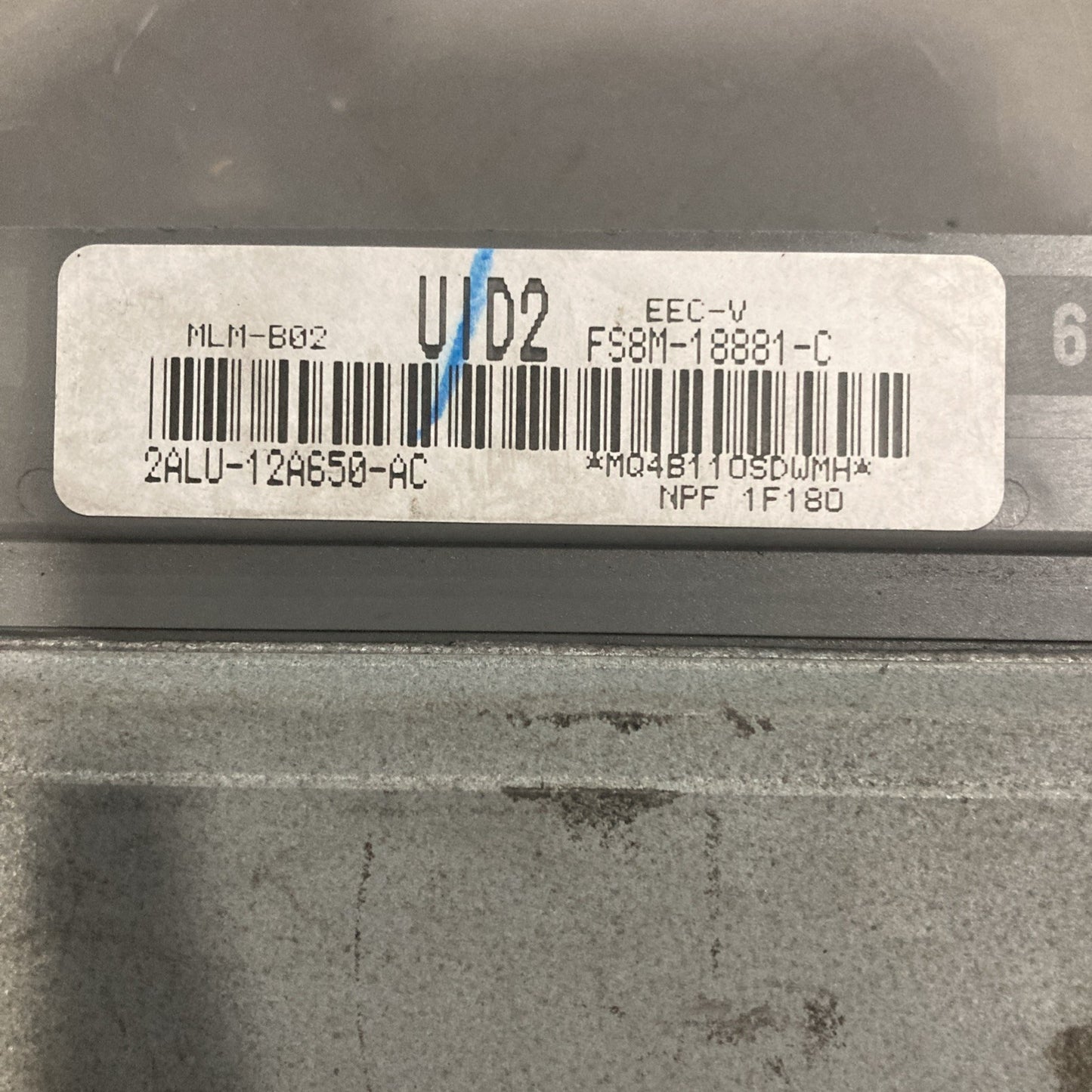 2001-2002 Mazda Protege ECU/ECM 2ALU-12A650-AC
