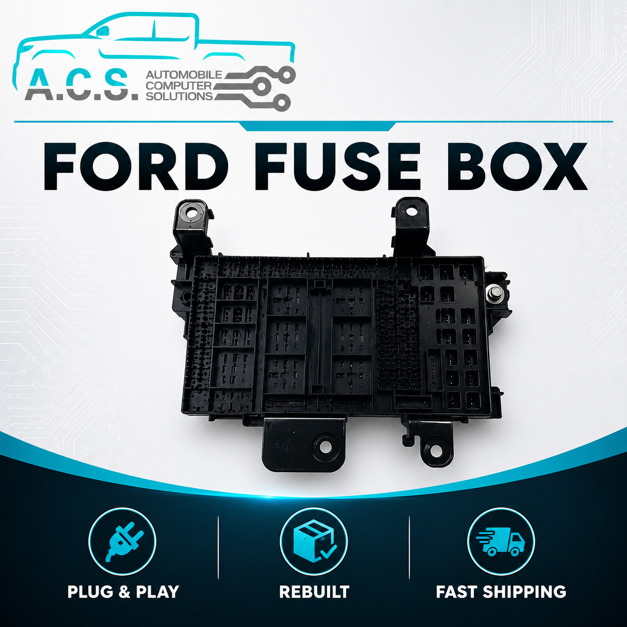 Rebuilt 03-04 F250 F350 Fuse Relay Box Interior Junction Block 3C3T-14A067-ED