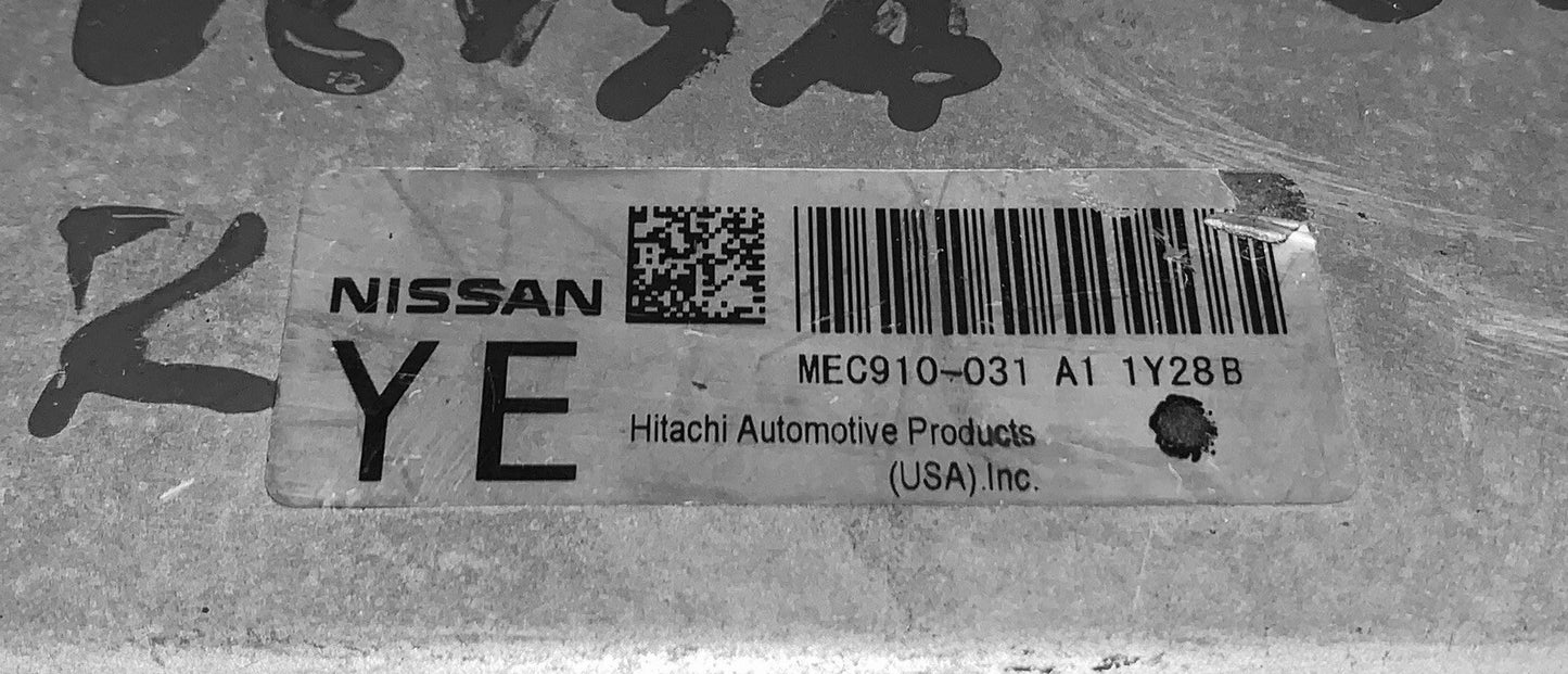2013 Nissan Versa ECU MEC910-031 A1