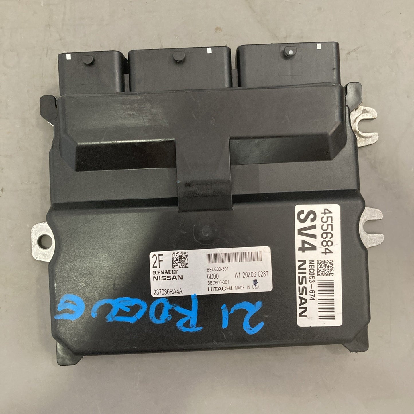 2021 Nissan Rogue 2.5L ECU/ECM BED600-301 NEC053-674