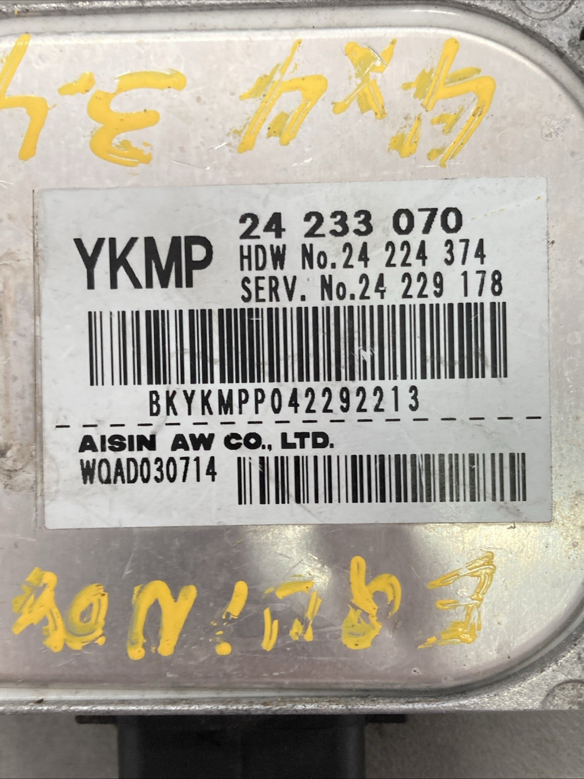 2005-2006 Chevrolet Equinox Transmission Control Module 242 33 070 YKMP