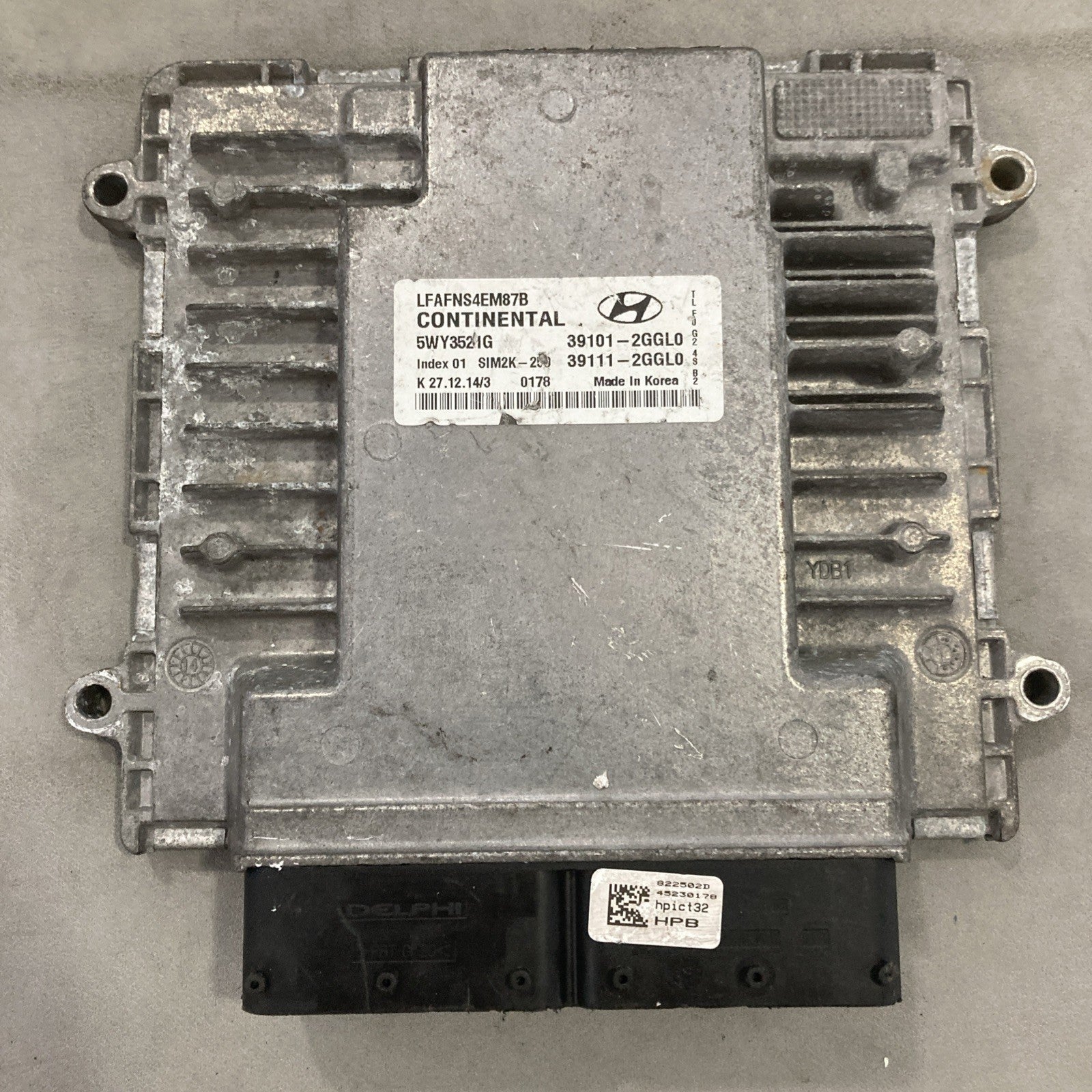 2015-2017 Hyundai Sonata ECU/ECM 39101-2GGL0