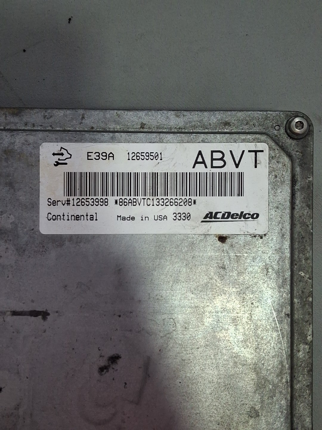 Chevrolet Malibu ECU/ECM 12659501