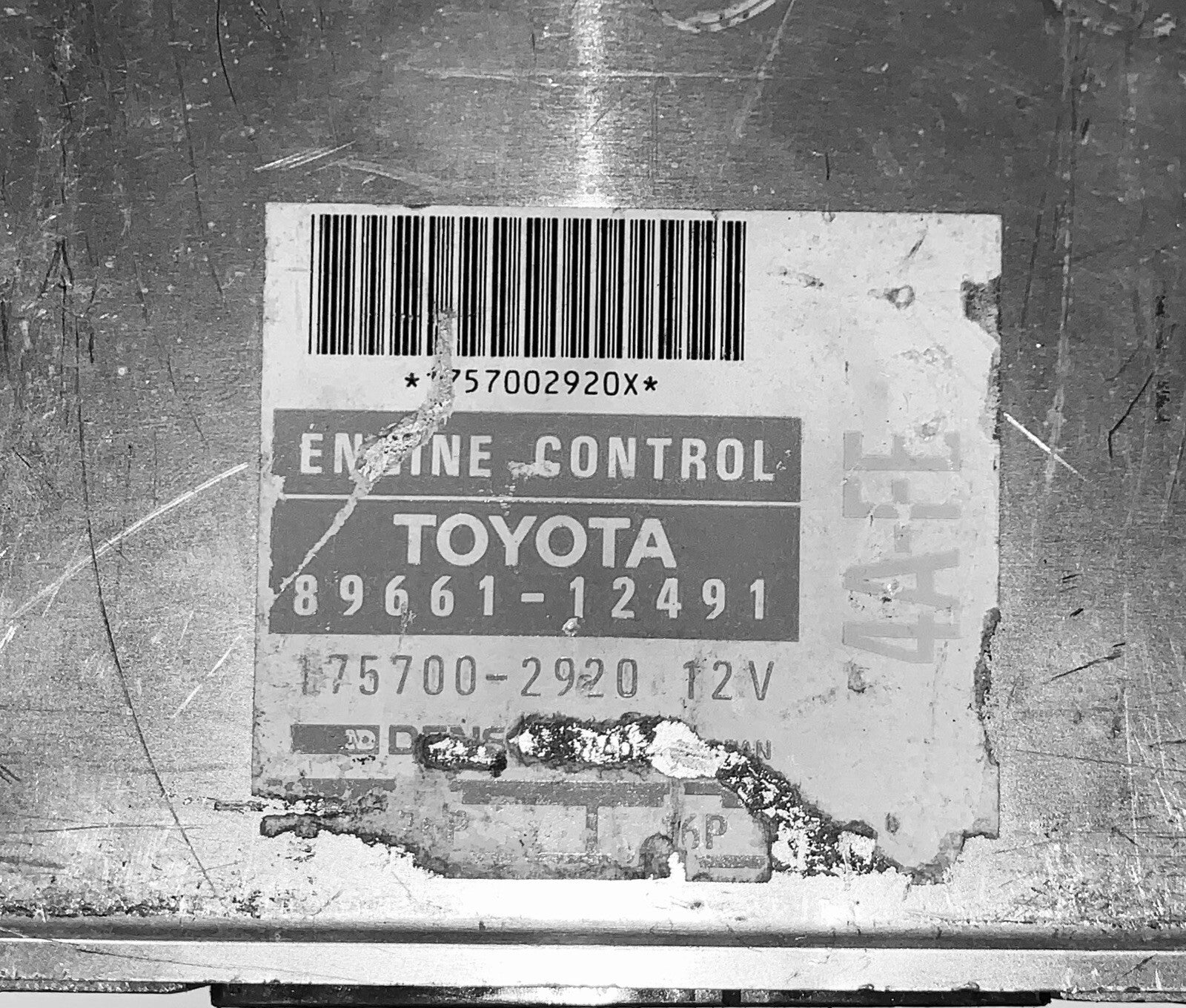 1991-1992 Toyota Corolla ECU 89661-12491