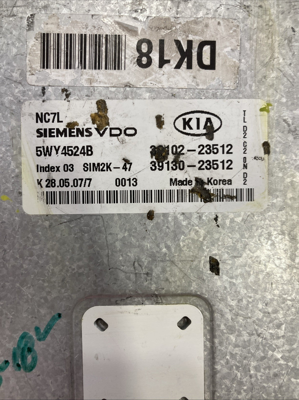 2004-2009 Kia Spectra ECU/ECM 39102-23512