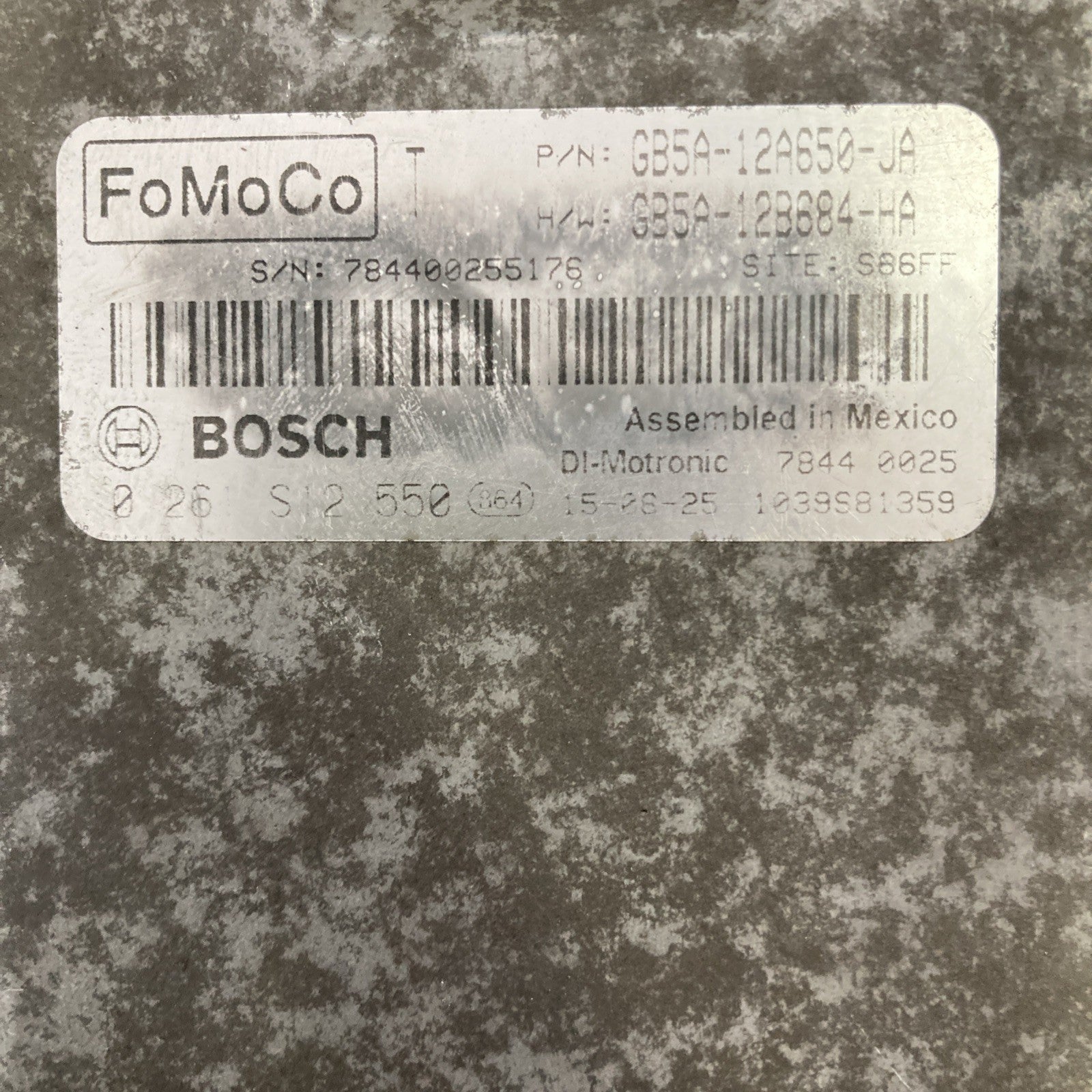 2016-2019 Ford Explorer 2.3L ECU/ECM GB5A-12A650-JA