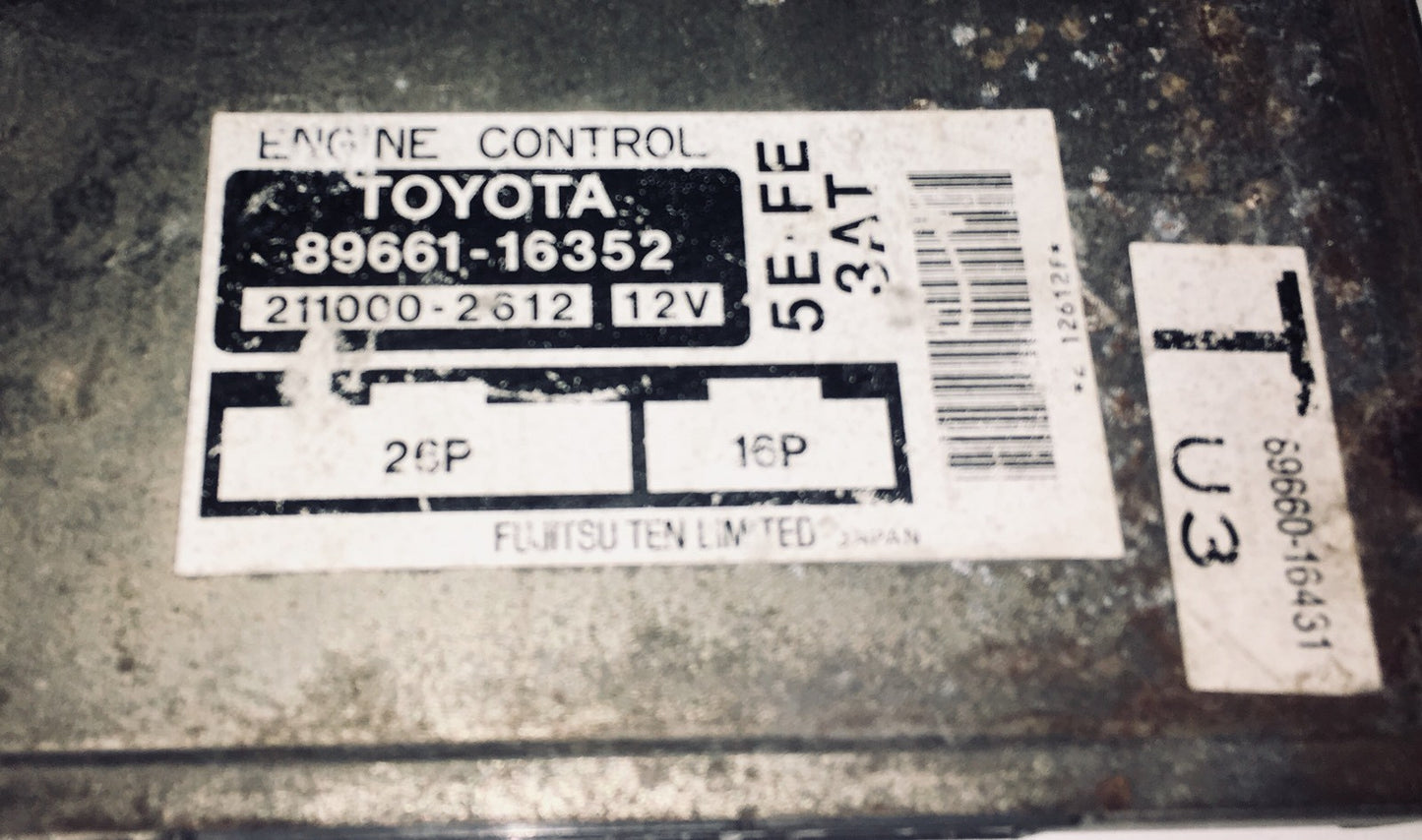 1995 1996 Toyota Tercel ECU 89661-16352