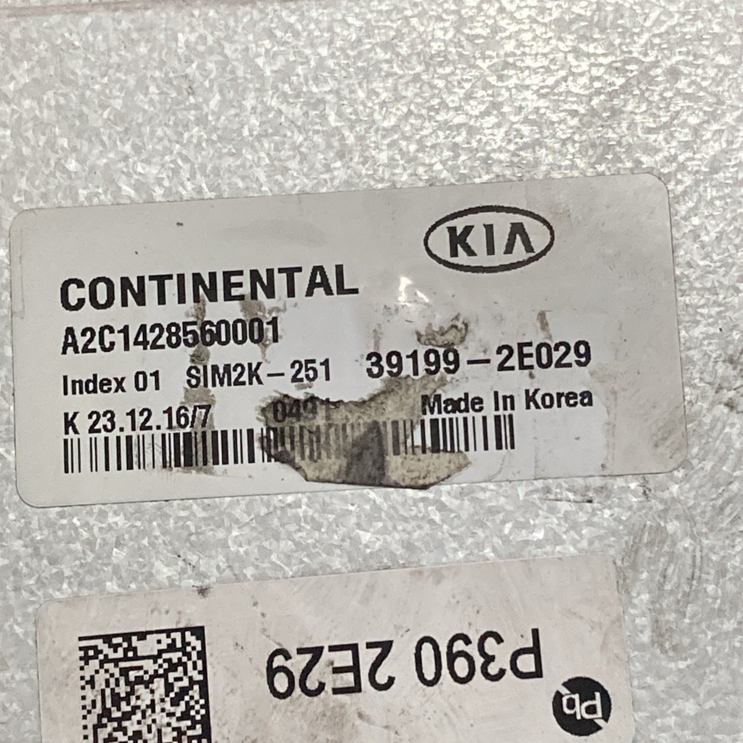 2017 2018 Kia Forte 2.0L ECU/ECM 39199-2E029