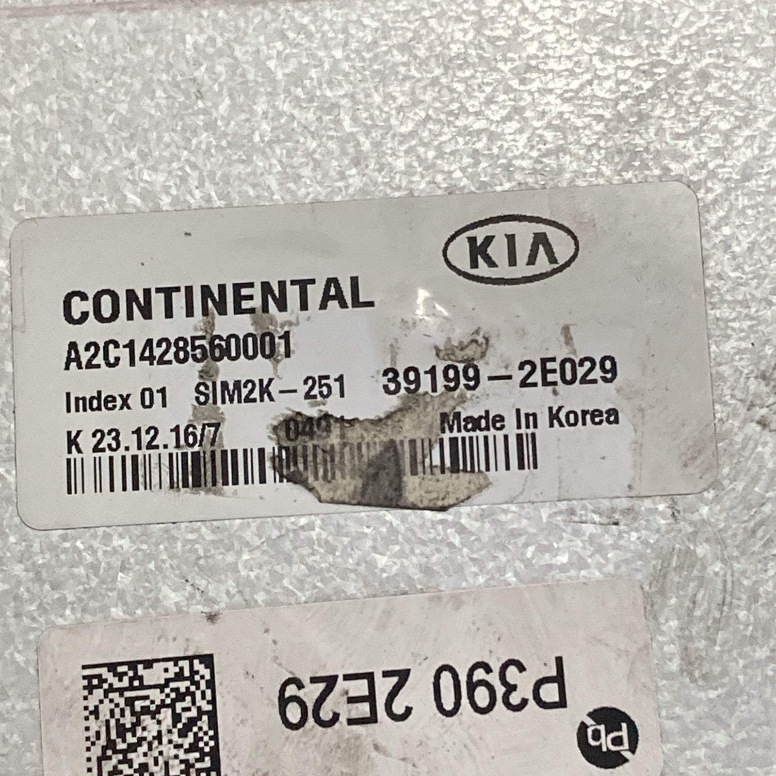 2017 2018 Kia Forte 2.0L ECU/ECM 39199-2E029