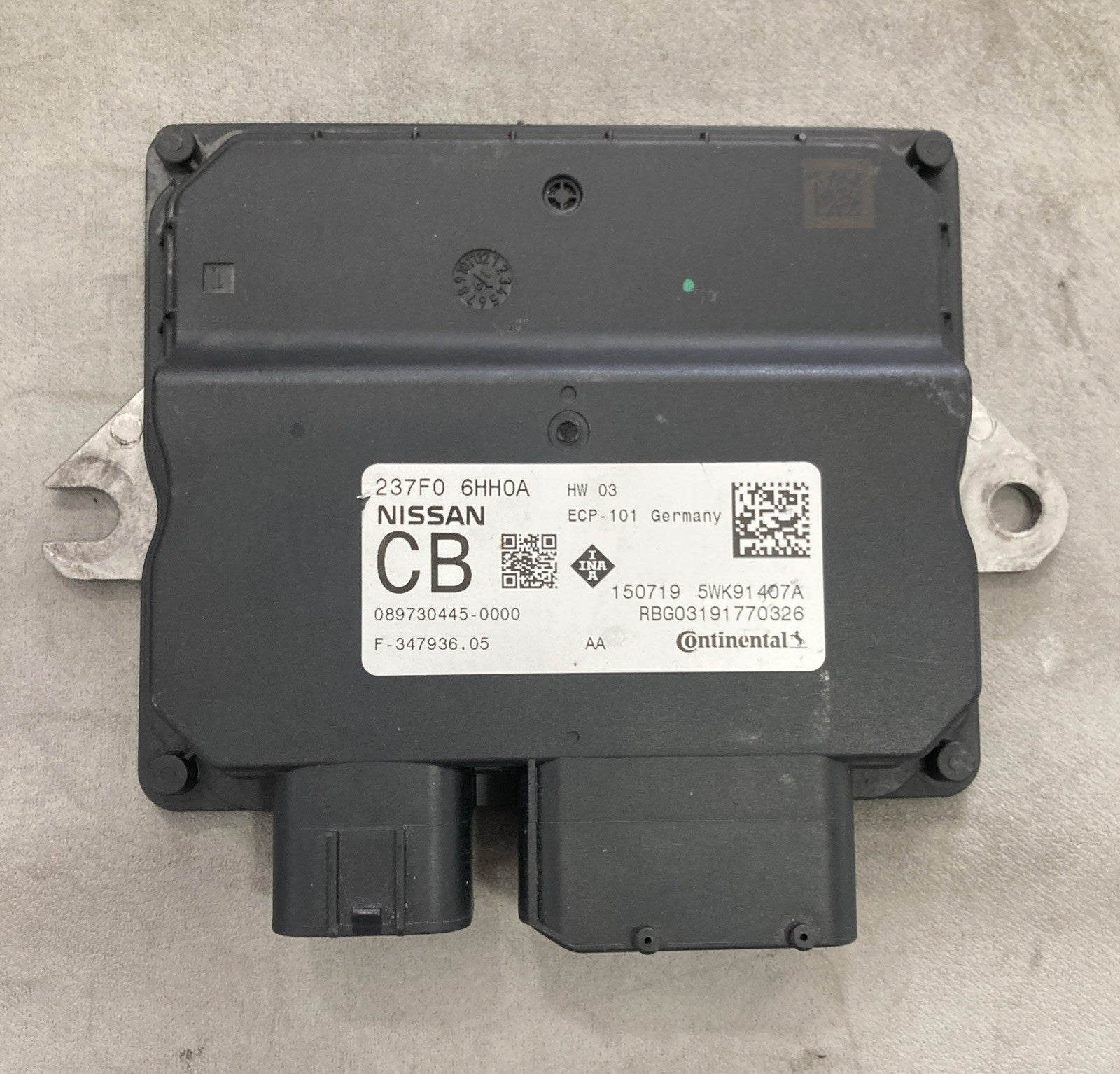 2017 - 2022 INFINITI Q50 VTC VARIABLE TIMING CONTROL MODULE 237F0-6HH0A