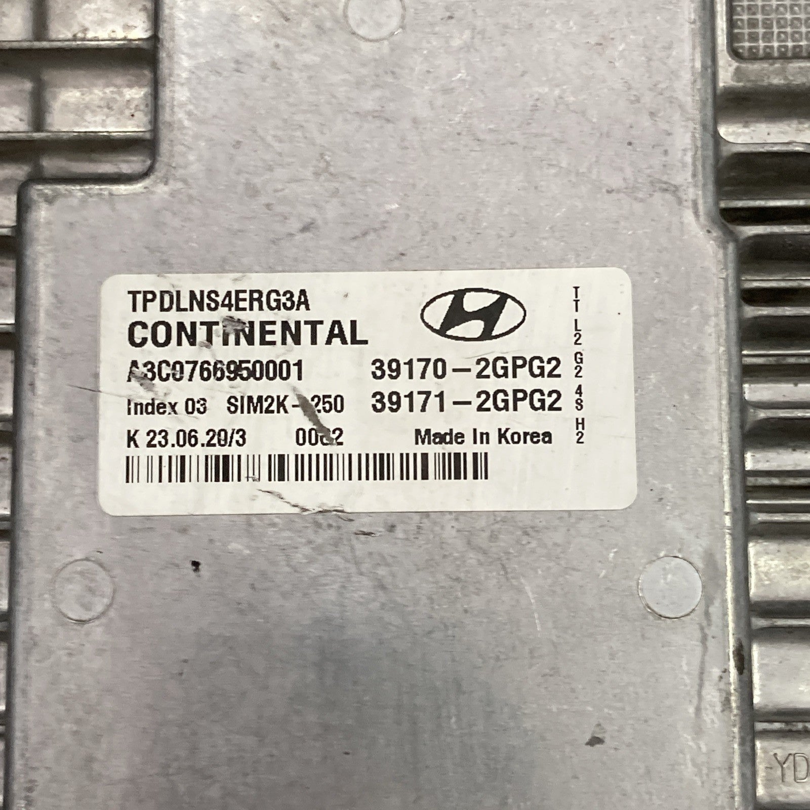 2021 Hyundai Tucson 2.4L ECM Engine Control Module 39170-2GPG2