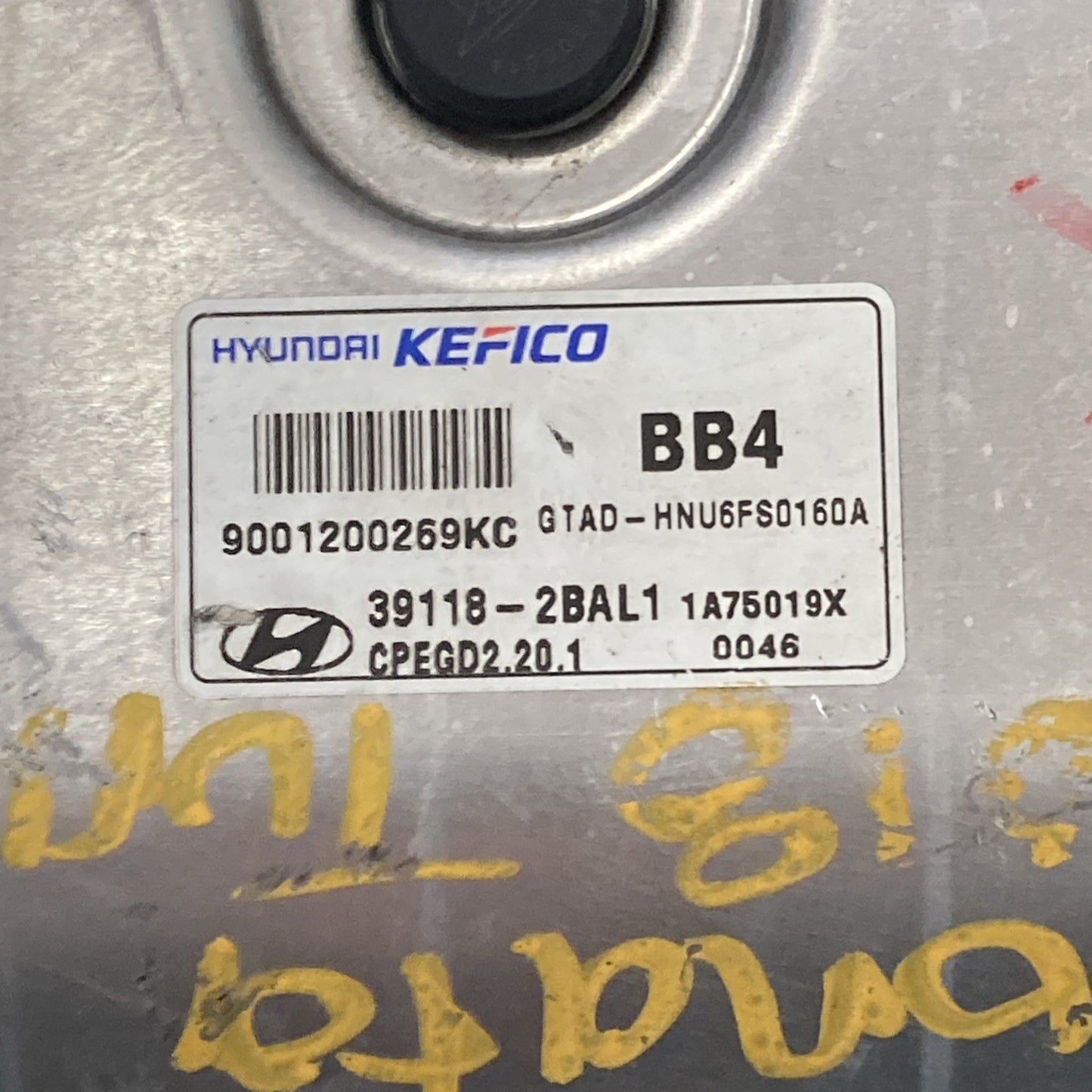 2017-2018 Hyundai Elantra ECU/ECM 39118-2BAL1