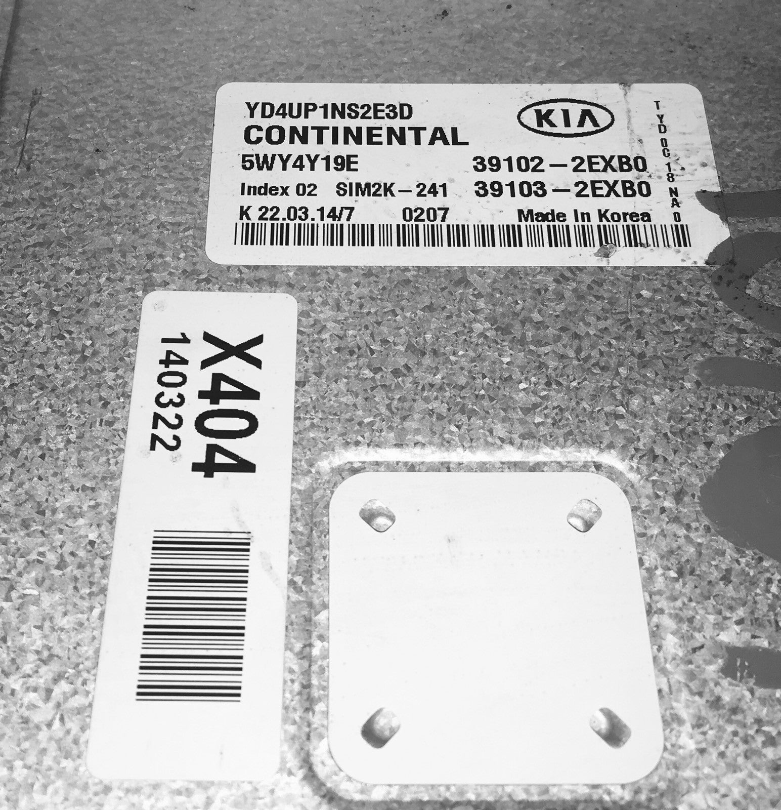 2004 Kia Forte ECU 39102-2EXB0 