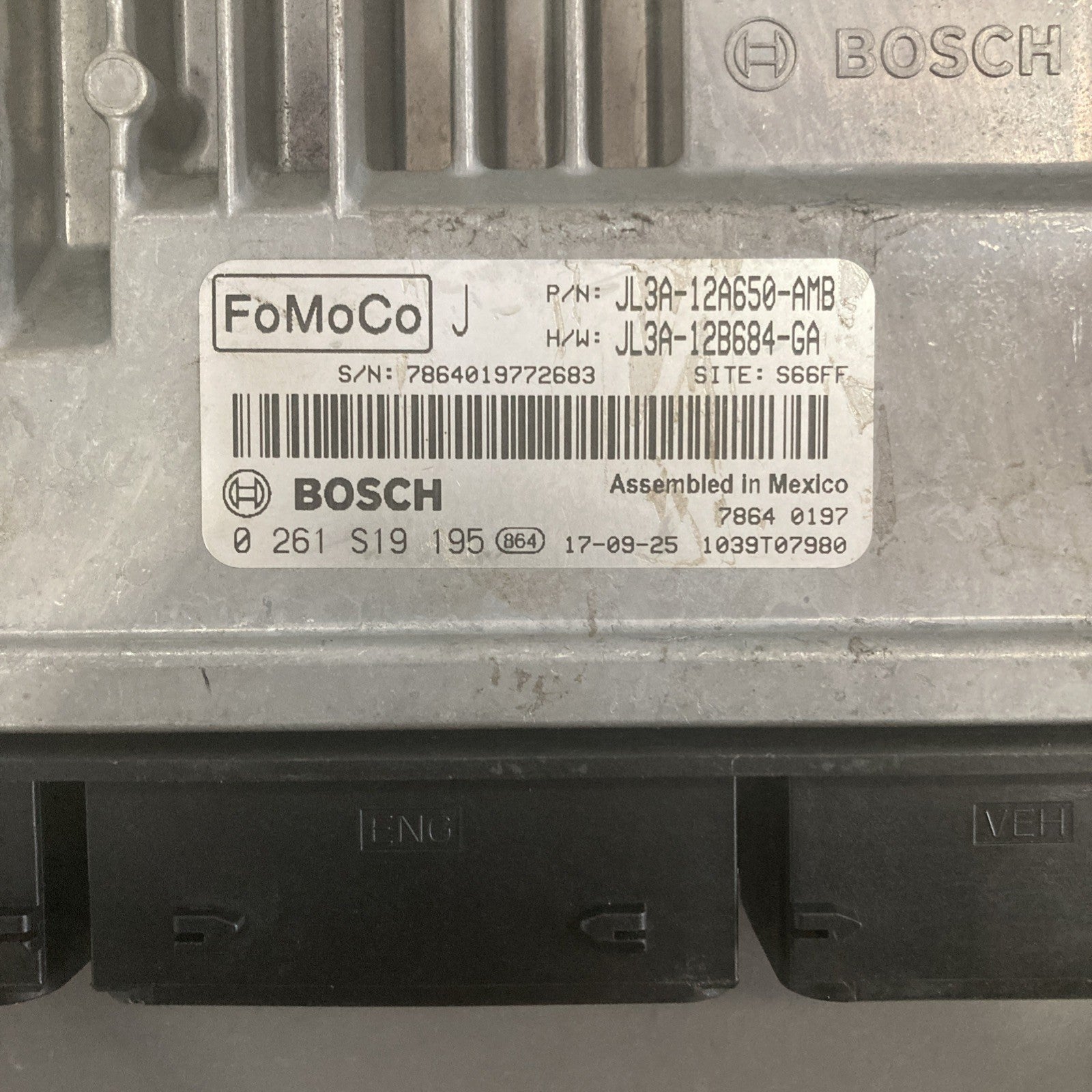 2019 Ford F150 3.3L ECU/ECM JL3A-12A650-AMB