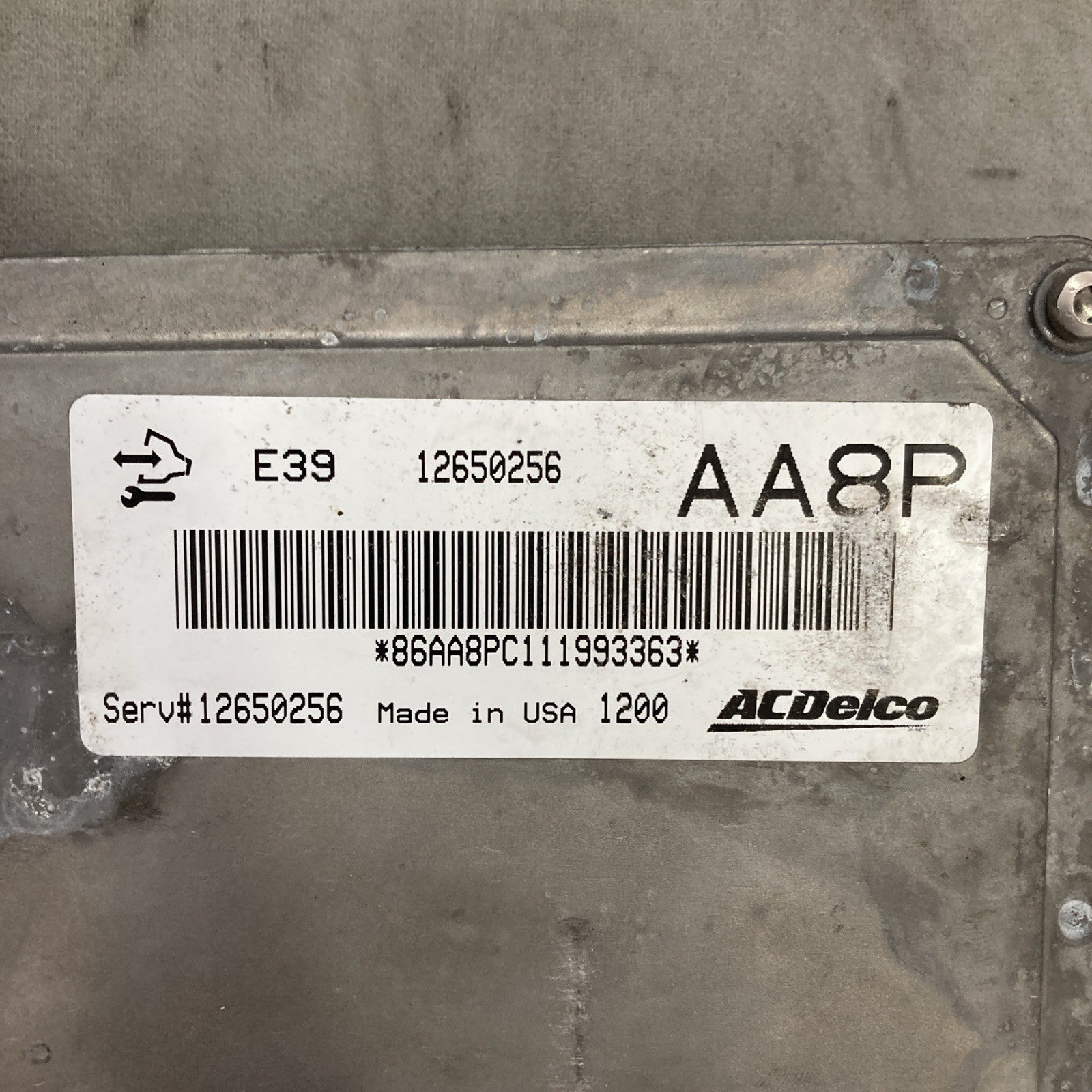 2011 Chevrolet Camaro 3.6L ECU/ECM 12650256