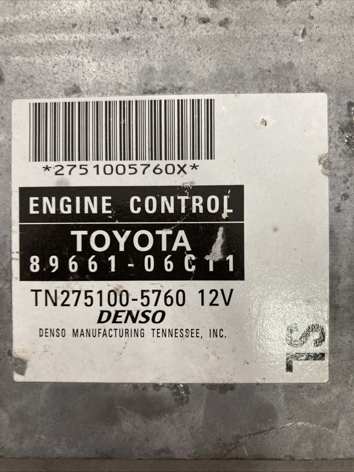 2005-2006 Toyota Solara ECU/ECM 89661-06C11