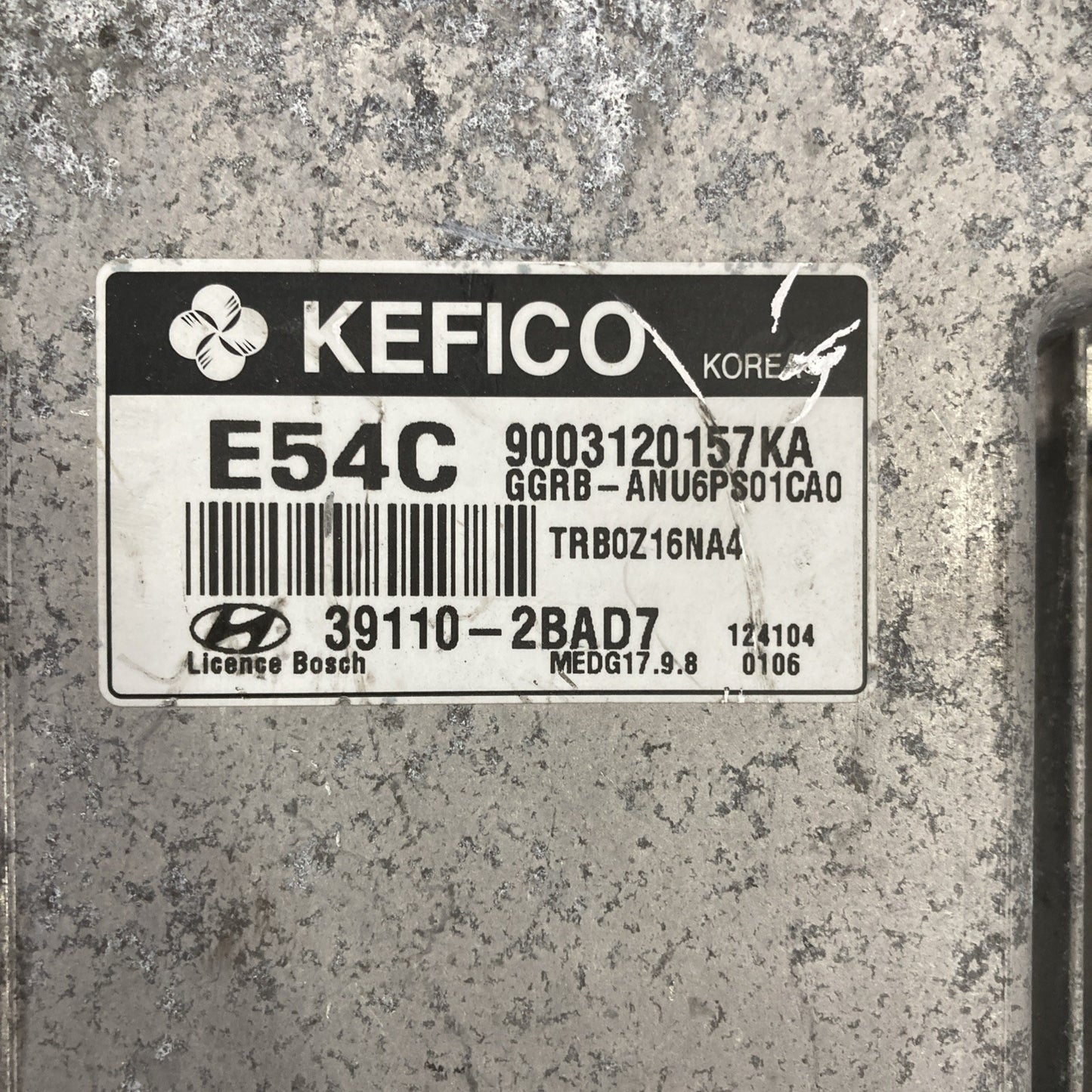 2012-2014 Hyundai Accent ECU/ECM 39110-2BAD7