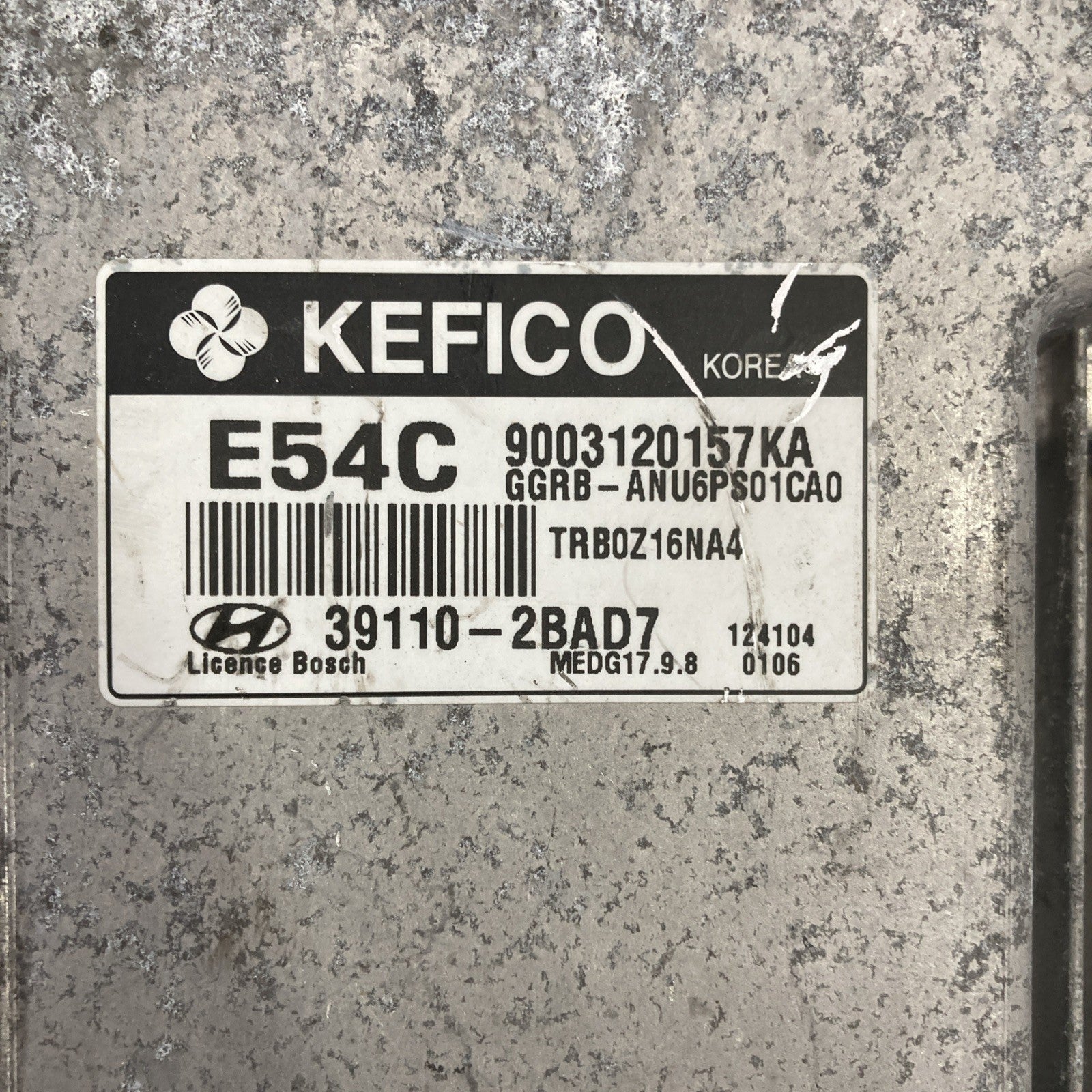 2012-2014 Hyundai Accent ECU/ECM 39110-2BAD7