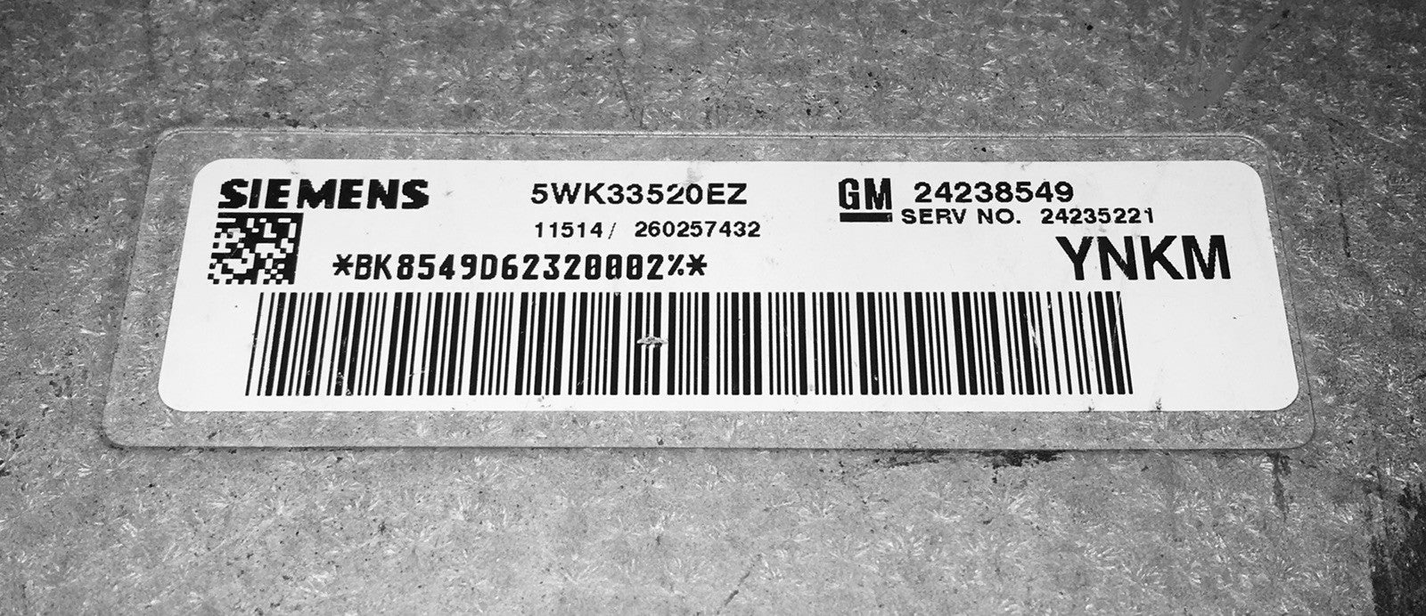 2007 Cadillac CTS TCU 5WK33520EZ