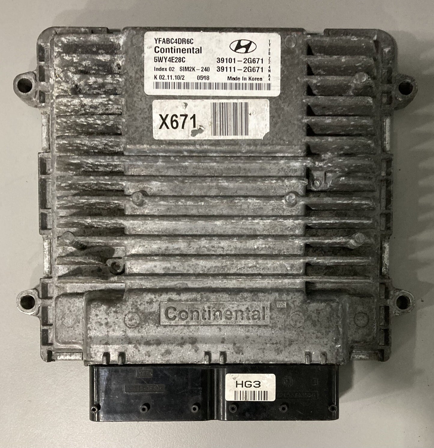 2011 2012 2013 2014 Hyundai Sonata ECM 39101-2G671