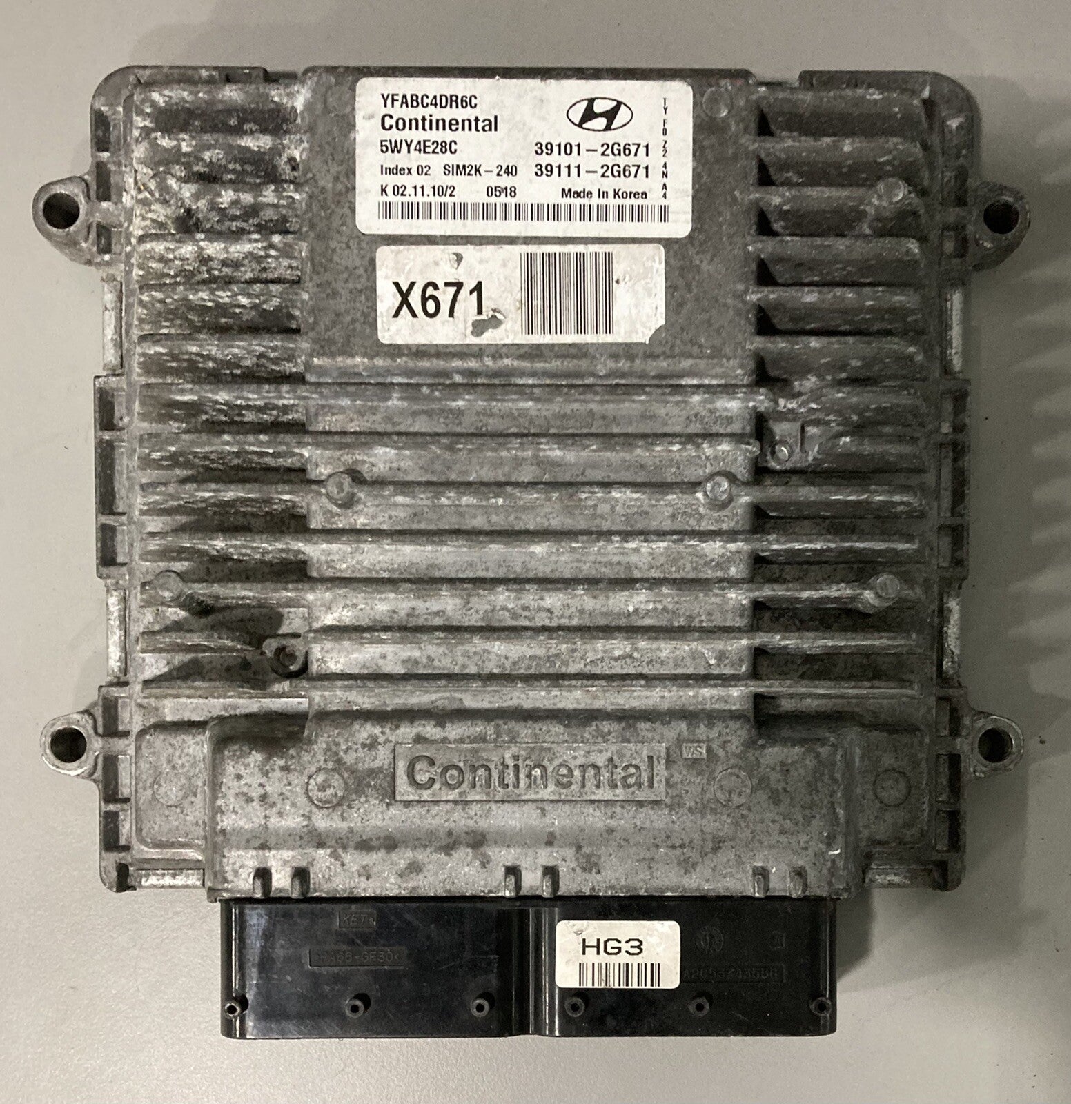 2011 2012 2013 2014 Hyundai Sonata ECM 39101-2G671