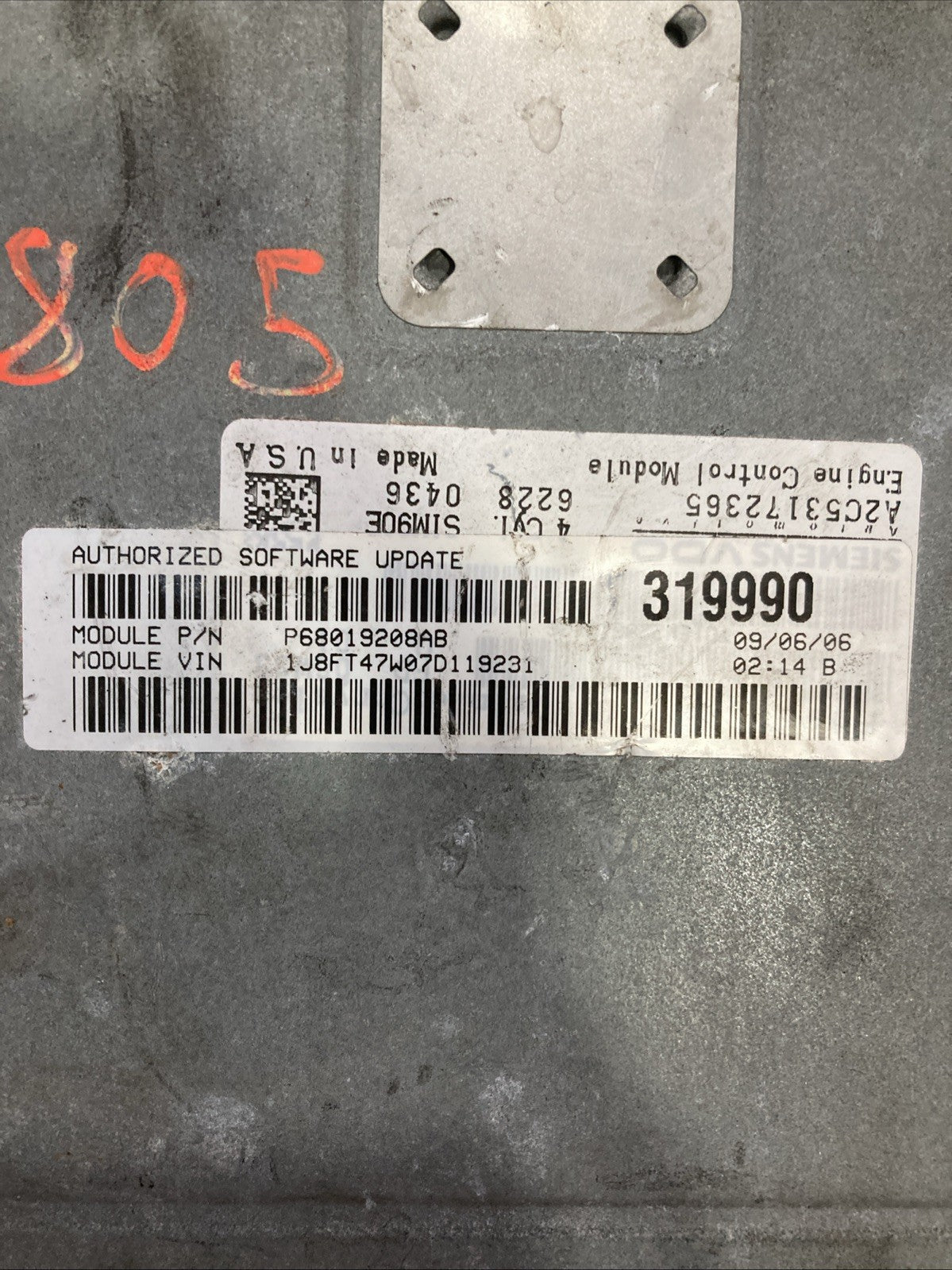 Jeep Compass ECU/ECM P68019208AB