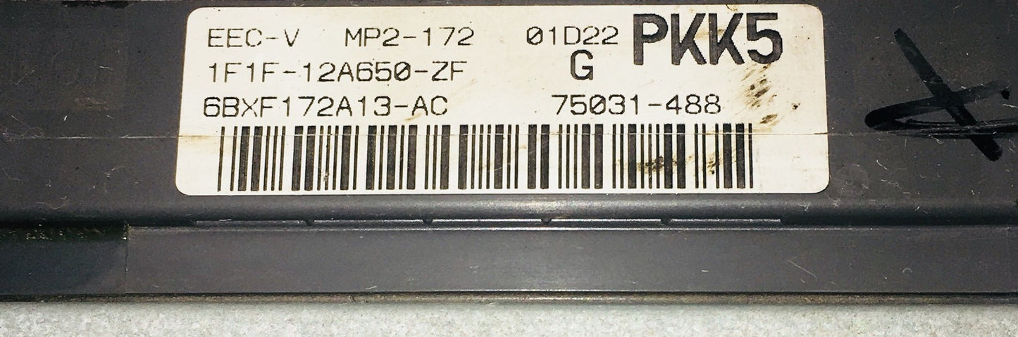 2001 Ford Taurus ECU 1F1F-12A650-ZF