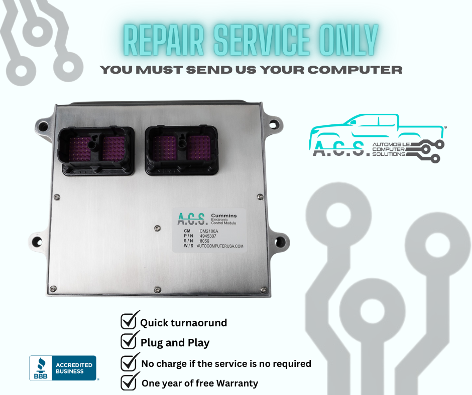 2007 Dodge Ram Truck 6.7L Cummins ECM PCM ECU 4980611 Repair & Return