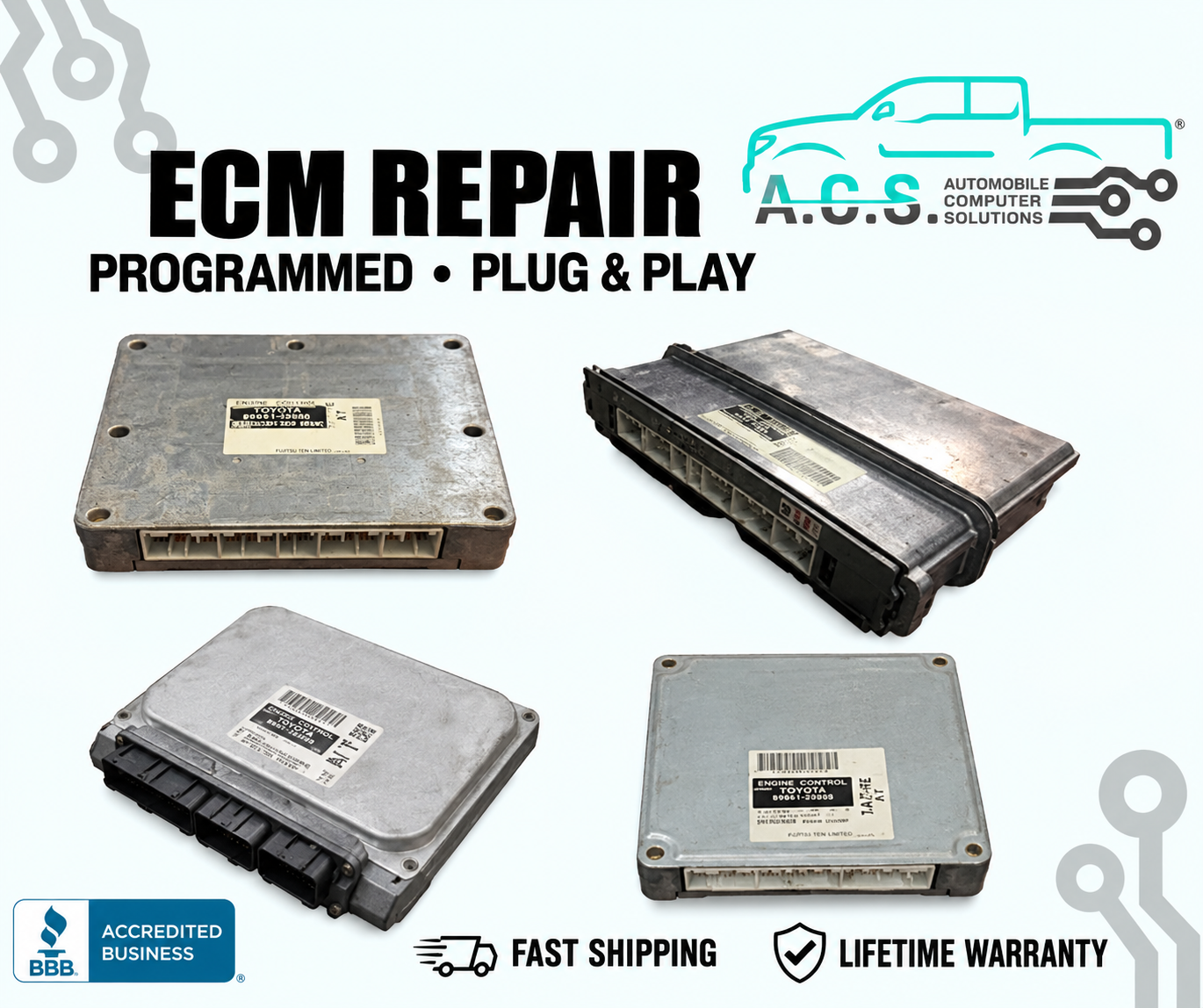 Lexus SC430 ECM ECU PCM Engine Computer Repair & Return Lexus ECM Repair