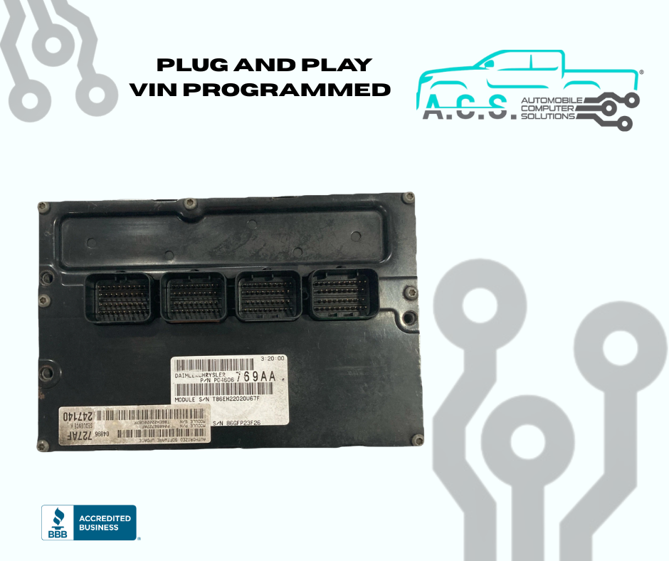 2003-2004 Chrysler Concord 2.7L ECU/ECM P04606769AA *VIN PROGRAMMED*