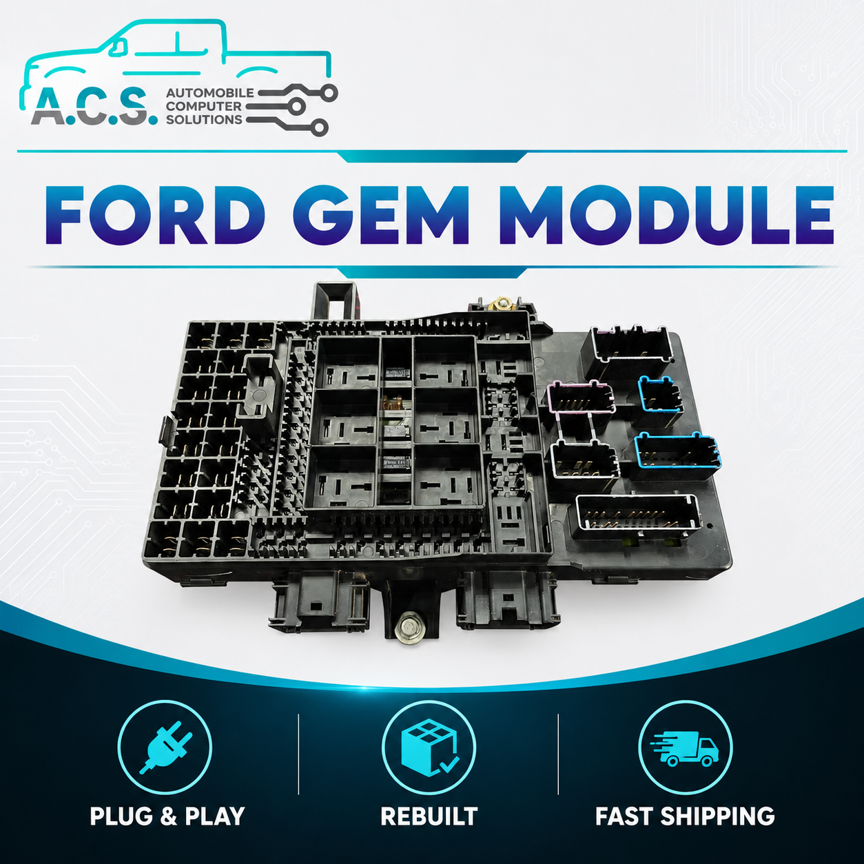 Rebuilt 5L1T-14A067-BC Ford Expedition Lincoln Navigator Fuse Box Relay Unit
