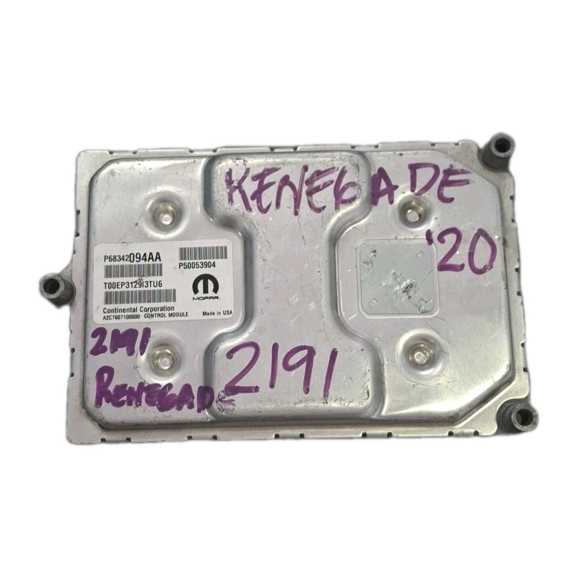 2018-2020 Jeep Renegade 2.4L ECU/ECM P68342094AA *VIN PROGRAMMED*