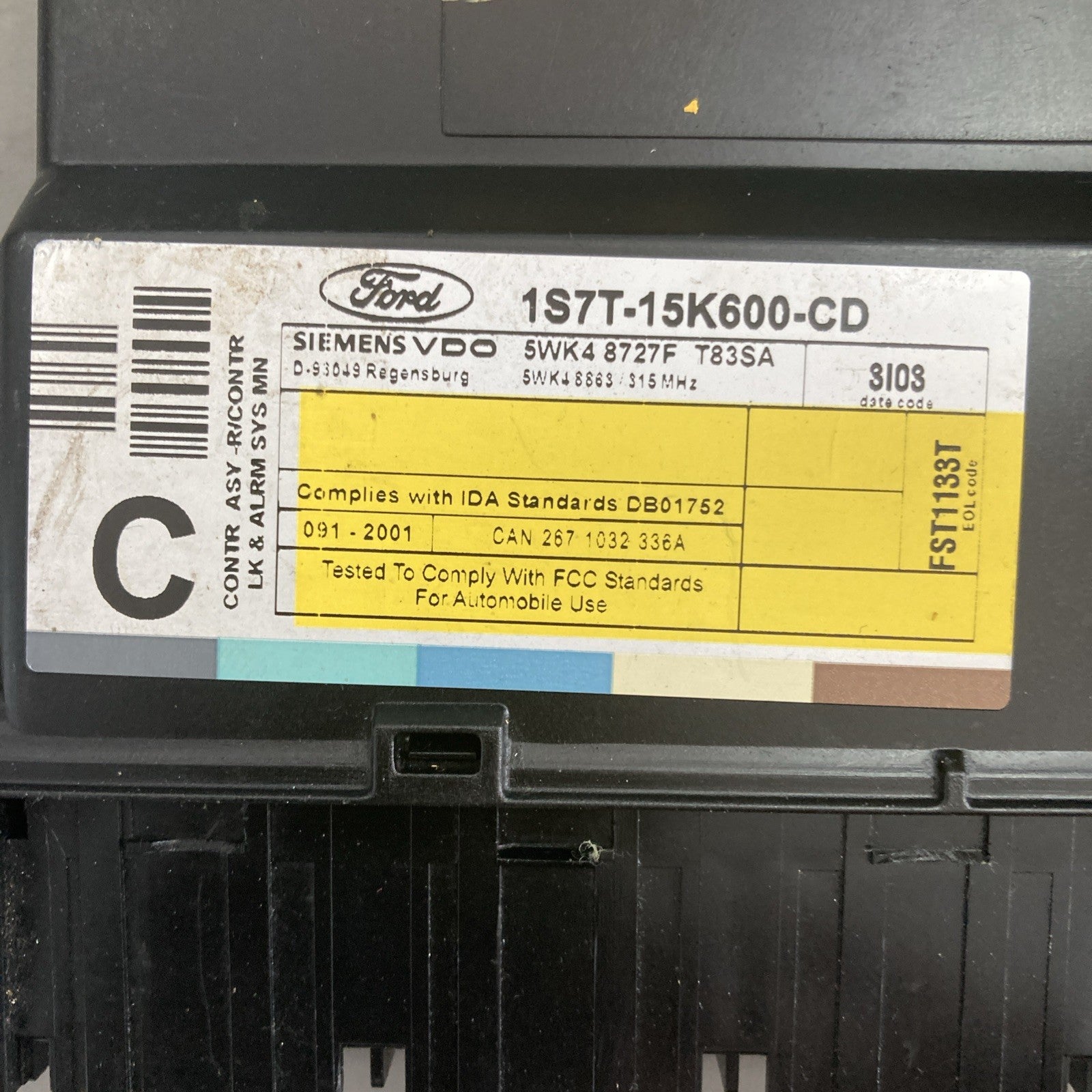 2000-2004 Ford Focus Body Control Module 1S7T-15K600-CD