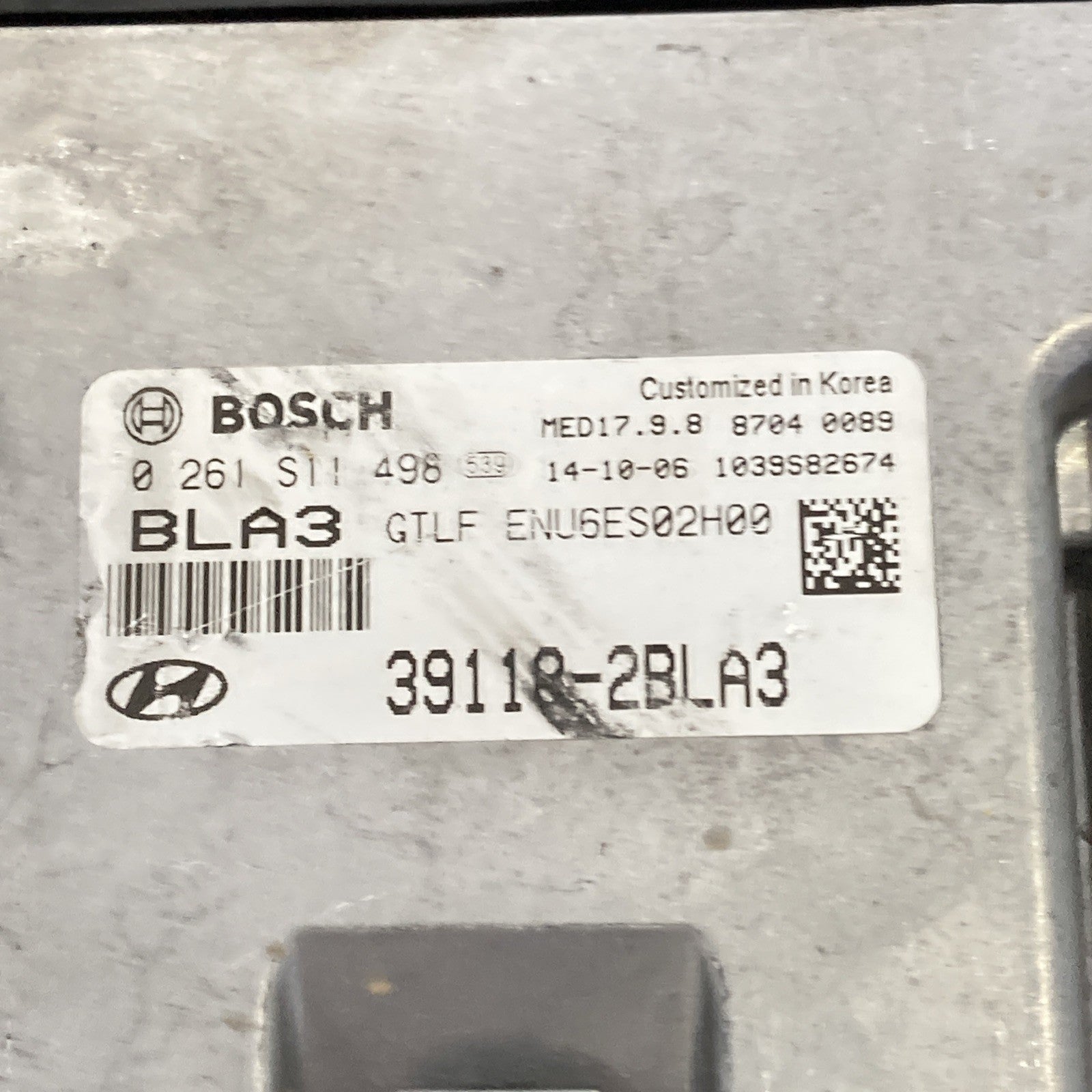 2015 Hyundai Sonata ECU/ECM 39118-2BLA